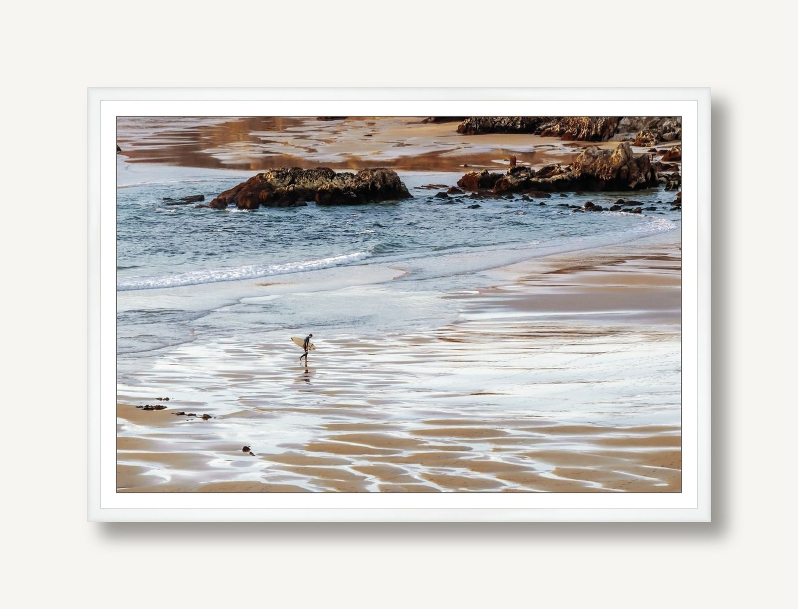 Shore Walk 1 framed
