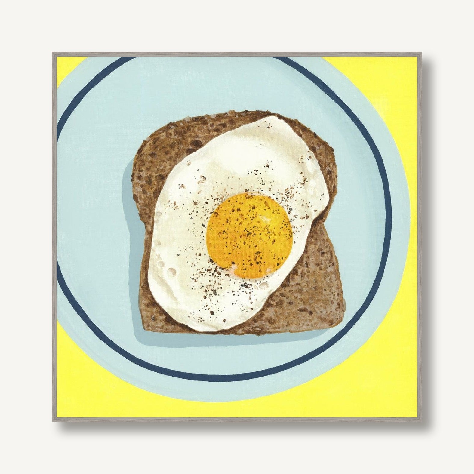 Egg on Toast 1 framed