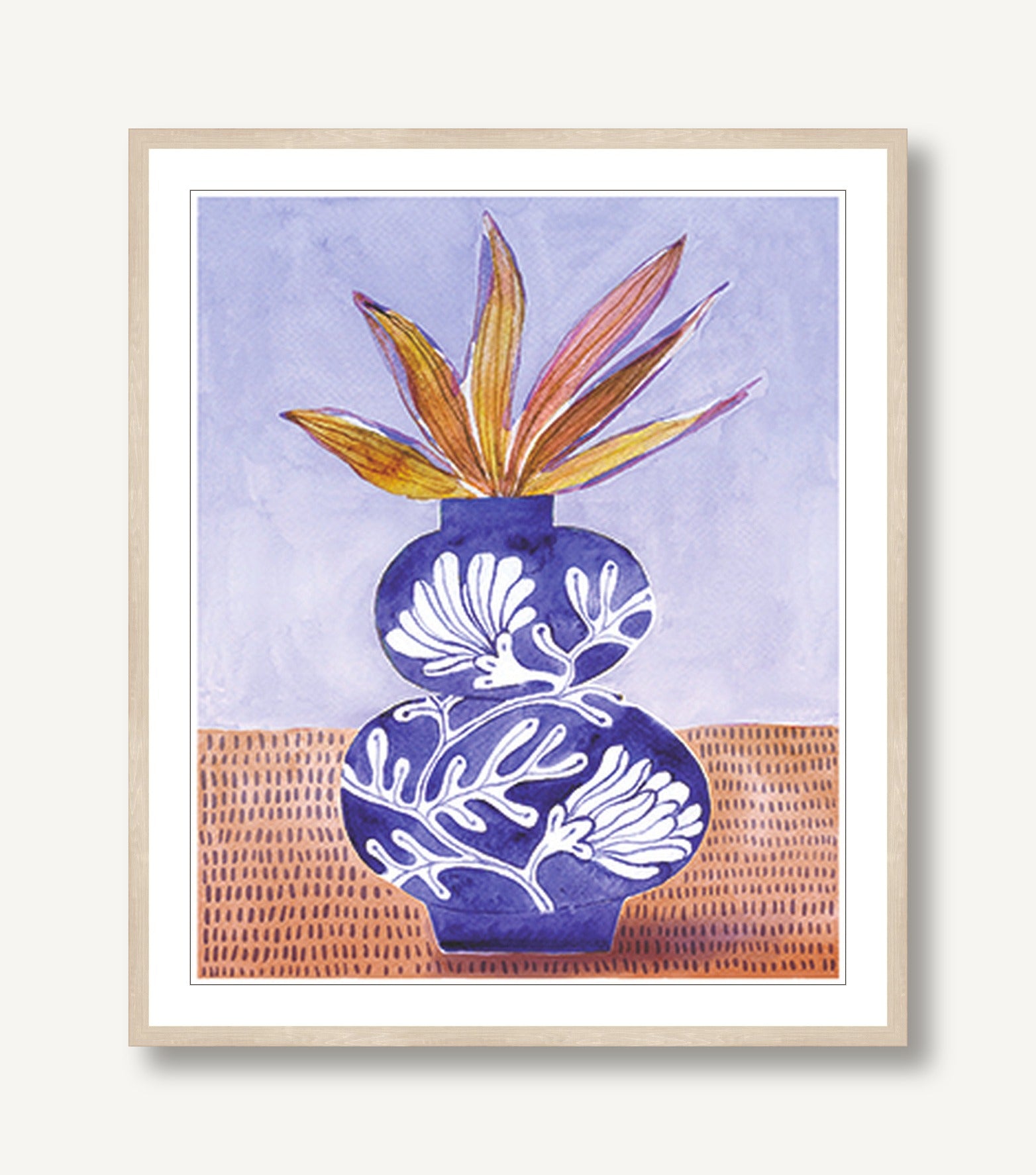 Blue Lotus 1 framed
