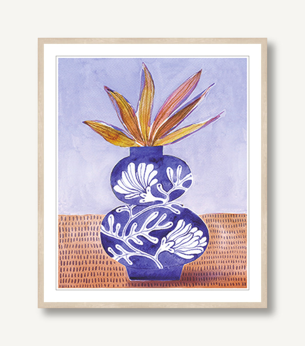 Blue Lotus 1 framed