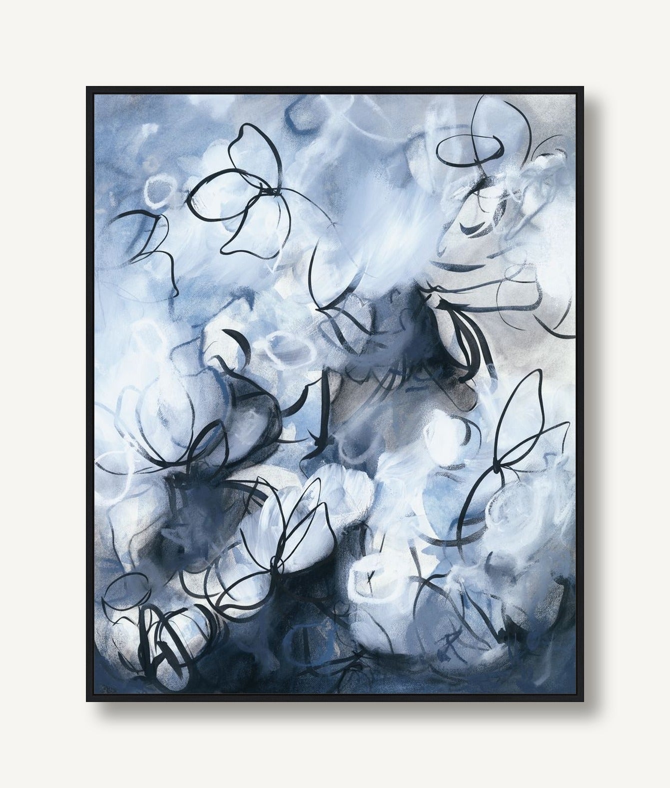 Sonnet in Blue 1 framed