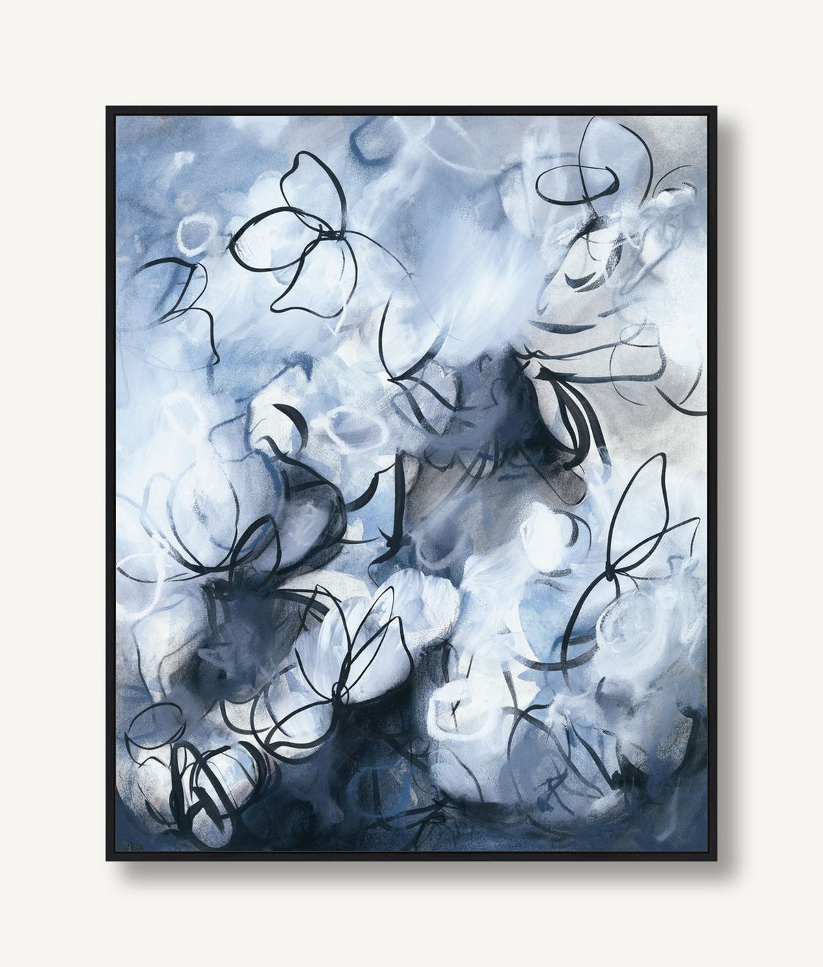 Sonnet in Blue 1 framed