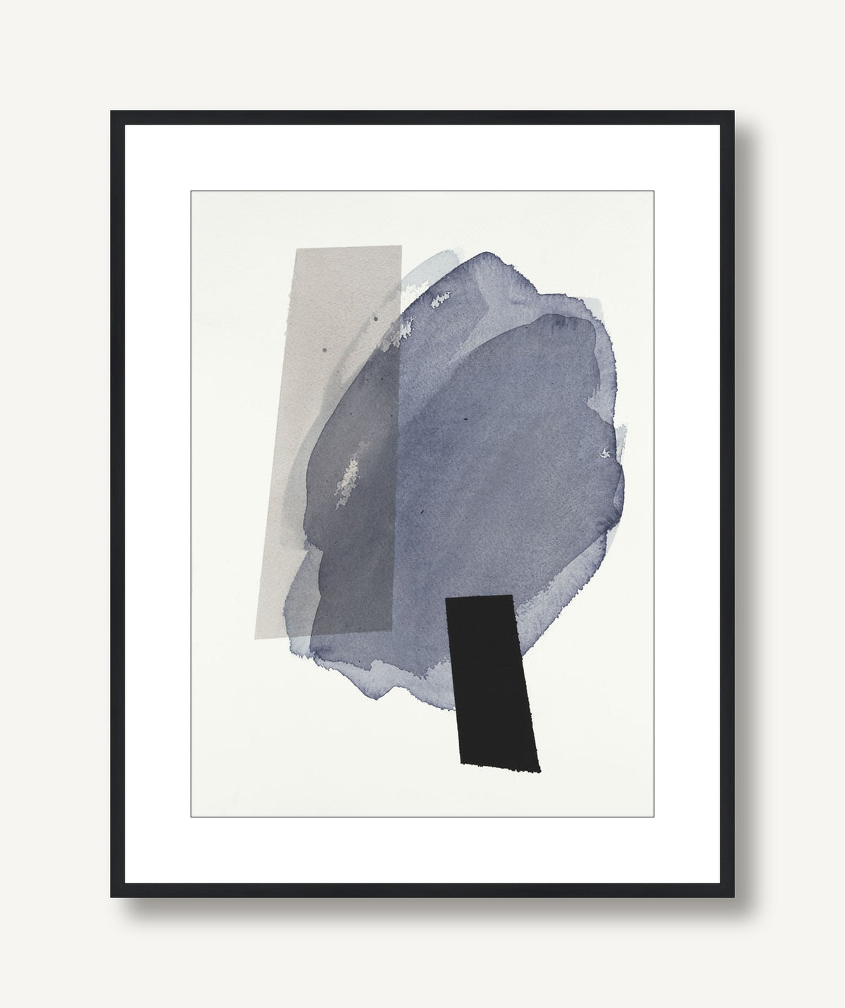 Blue Meets Black 1 framed