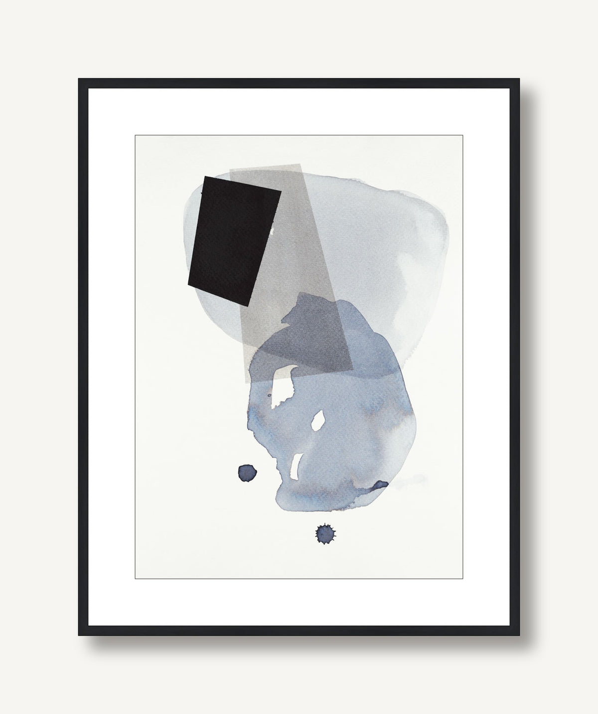 Blue Meets Black 2 framed