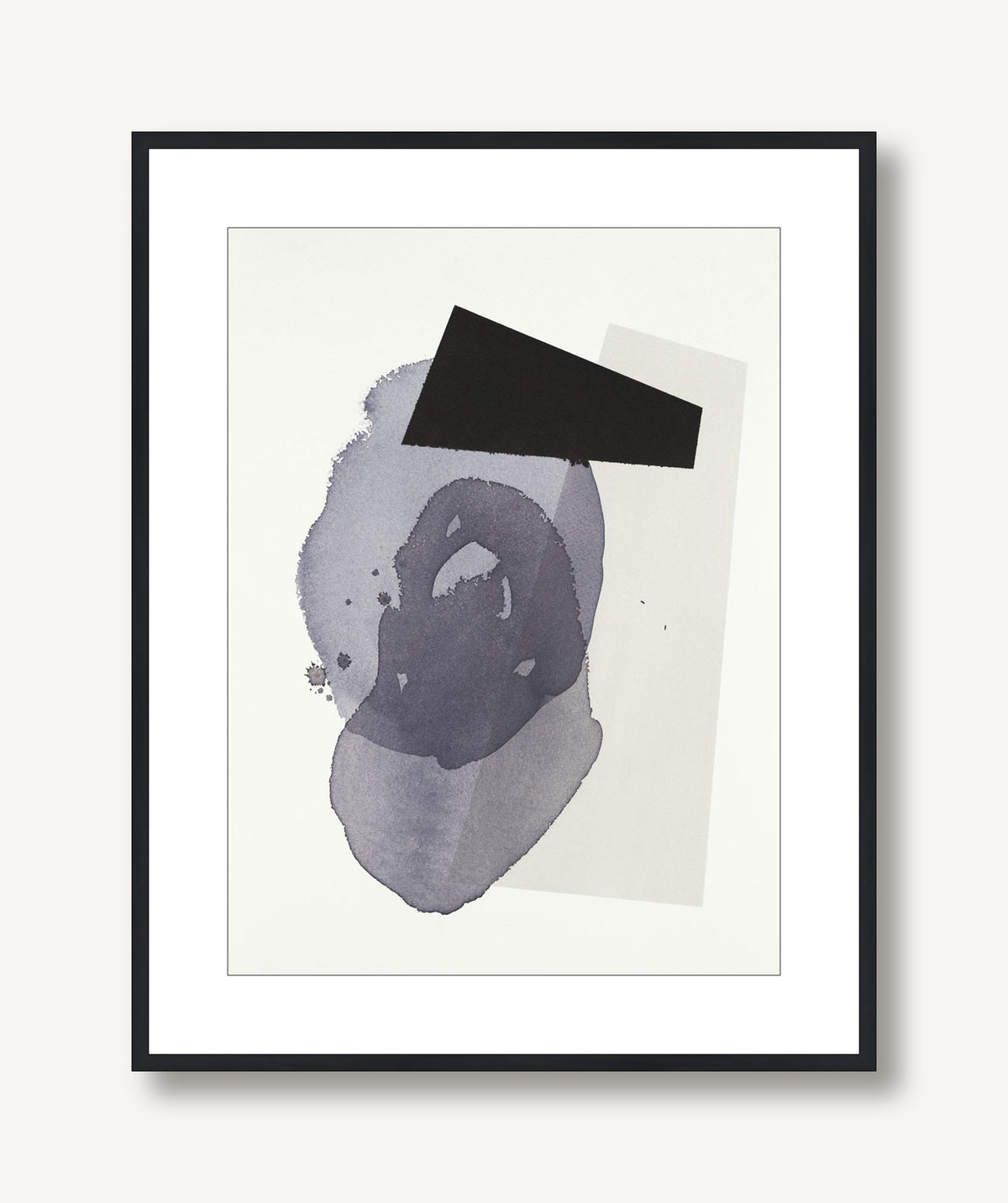 Blue Meets Black 3 framed