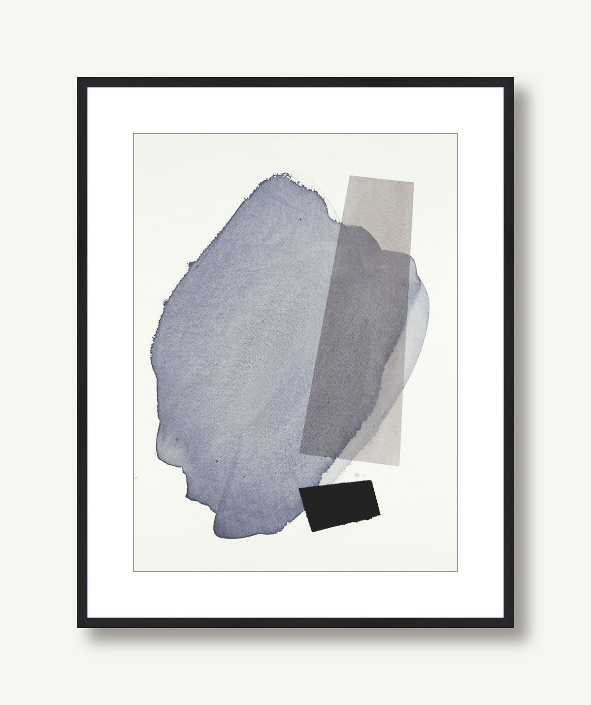 Blue Meets Black 4 framed