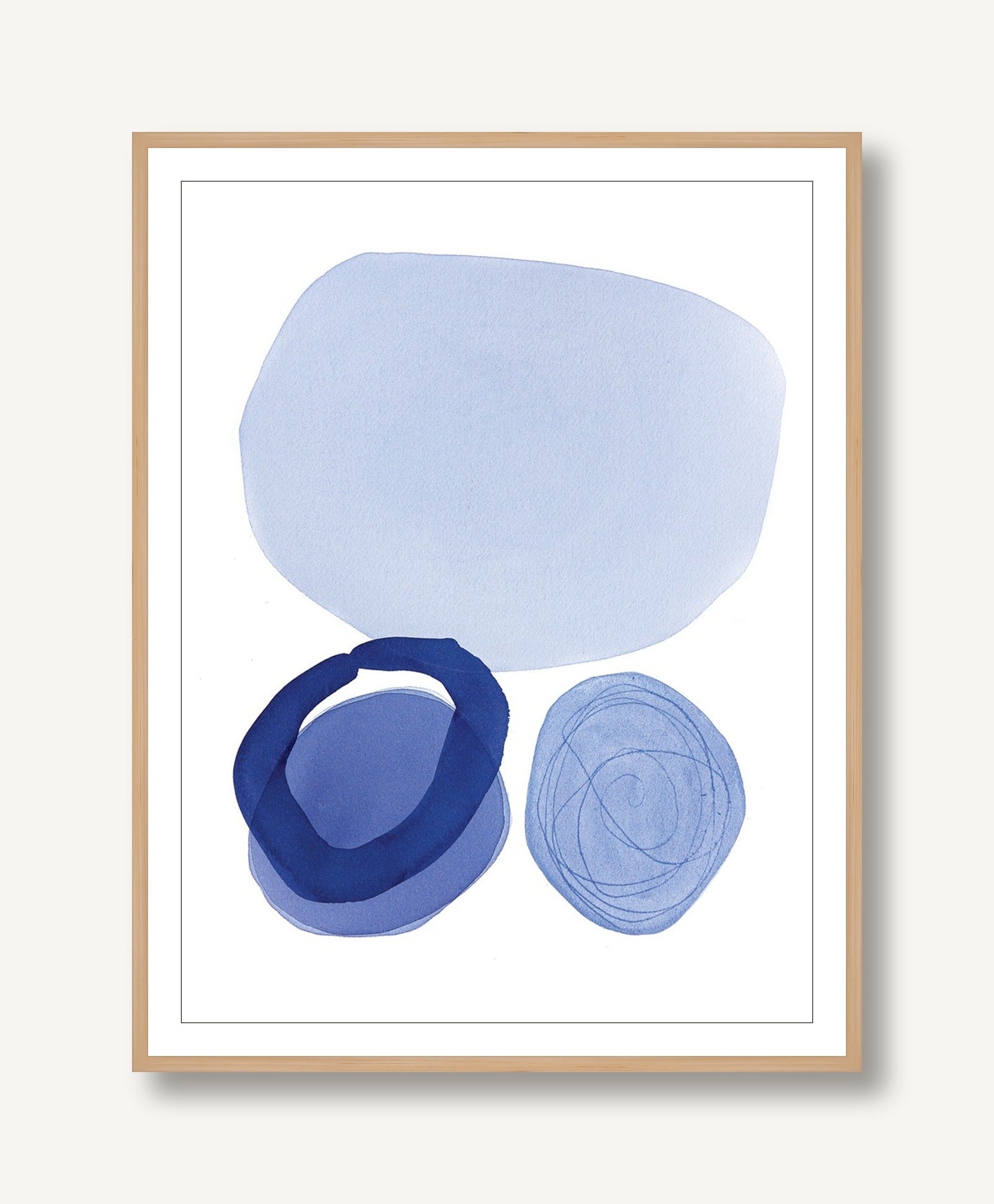 Summer Blue 3 framed