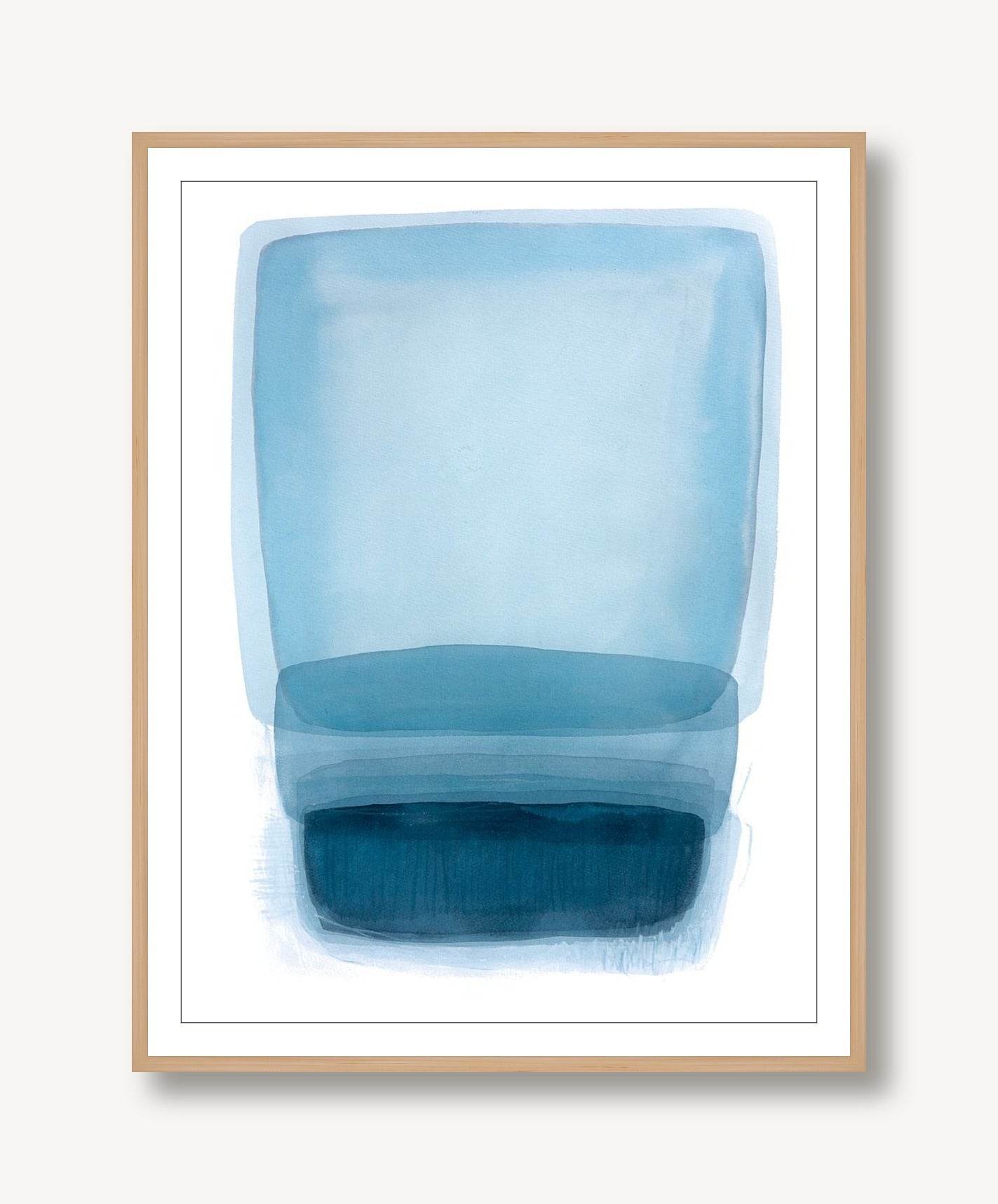 Tonalities in Blue 1 framed