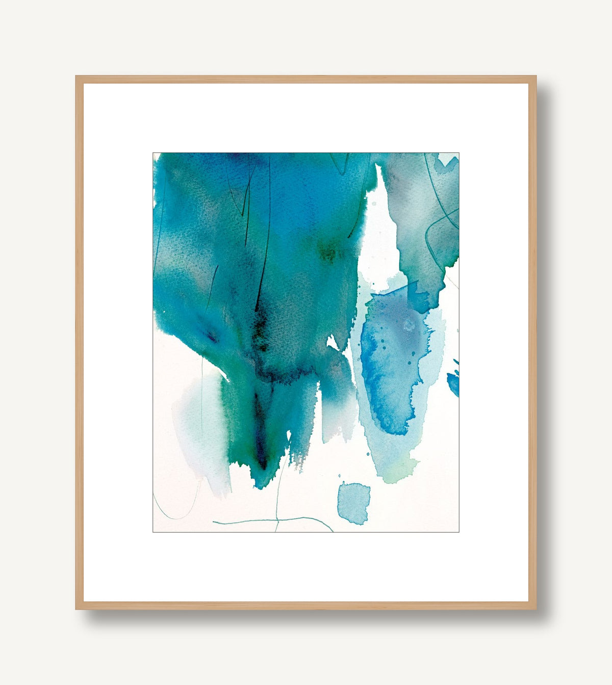 Blue Lake 3 framed