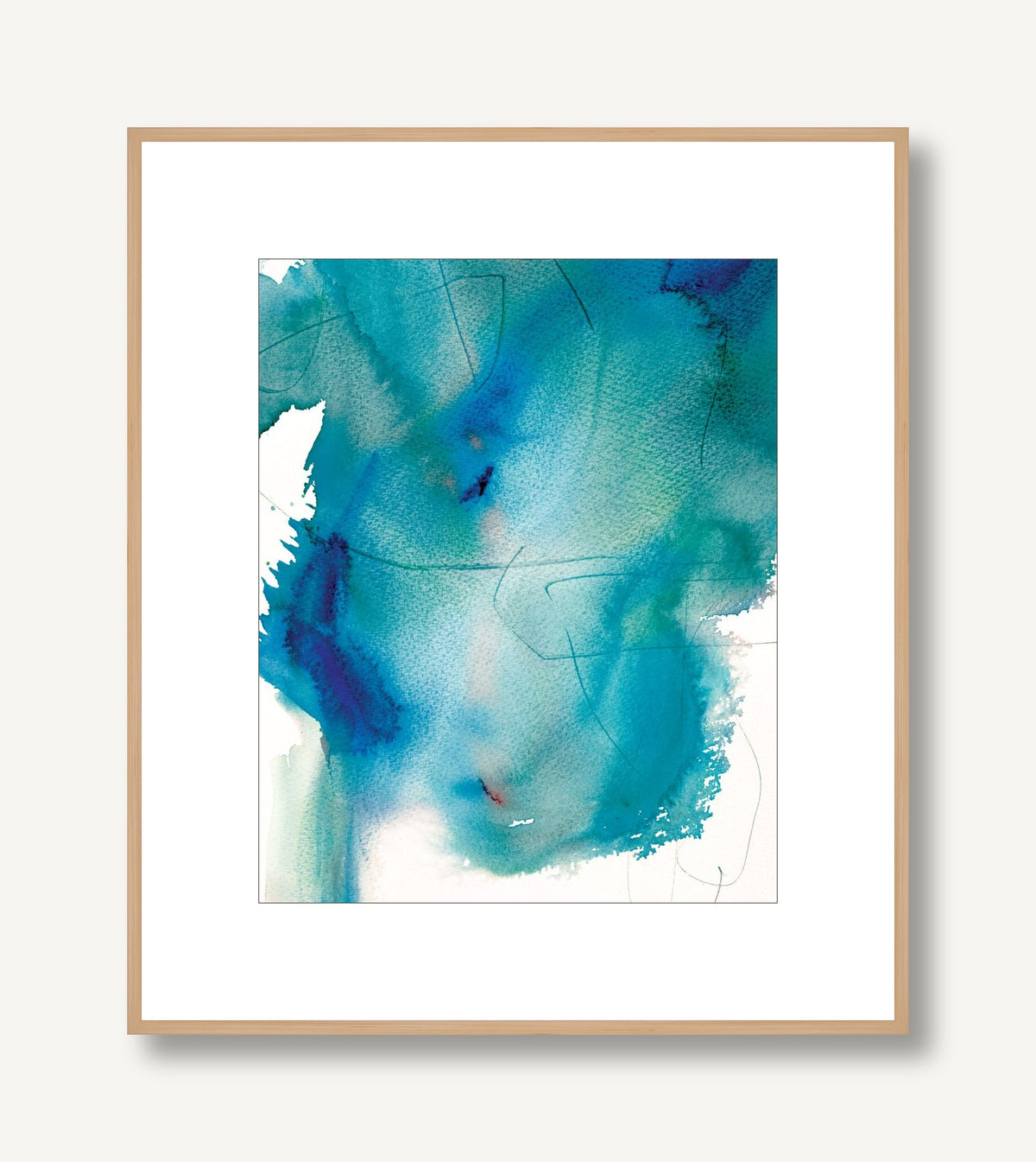 Blue Lake 4 framed
