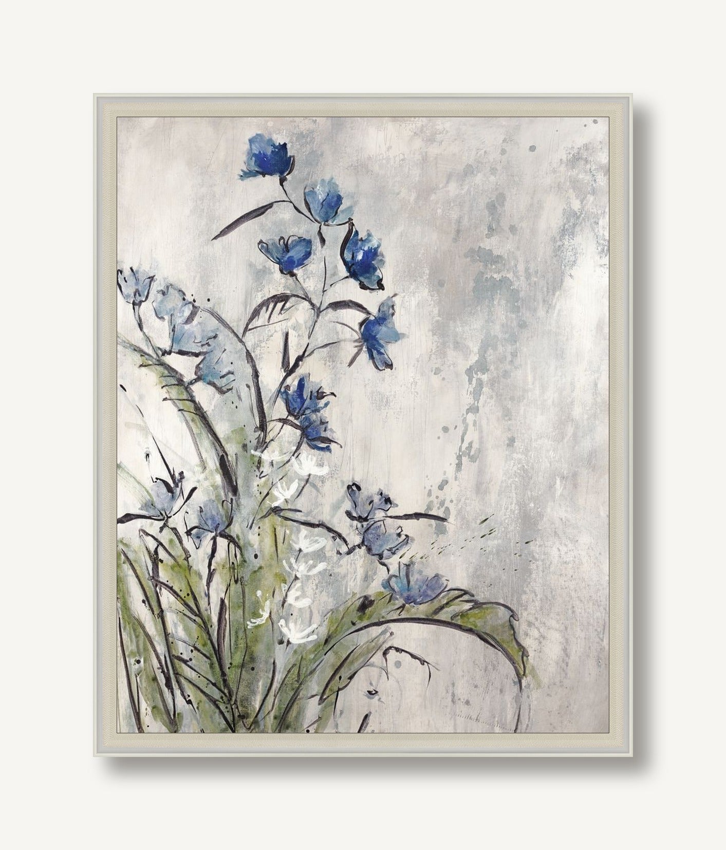 Calm and Blue 1 framed