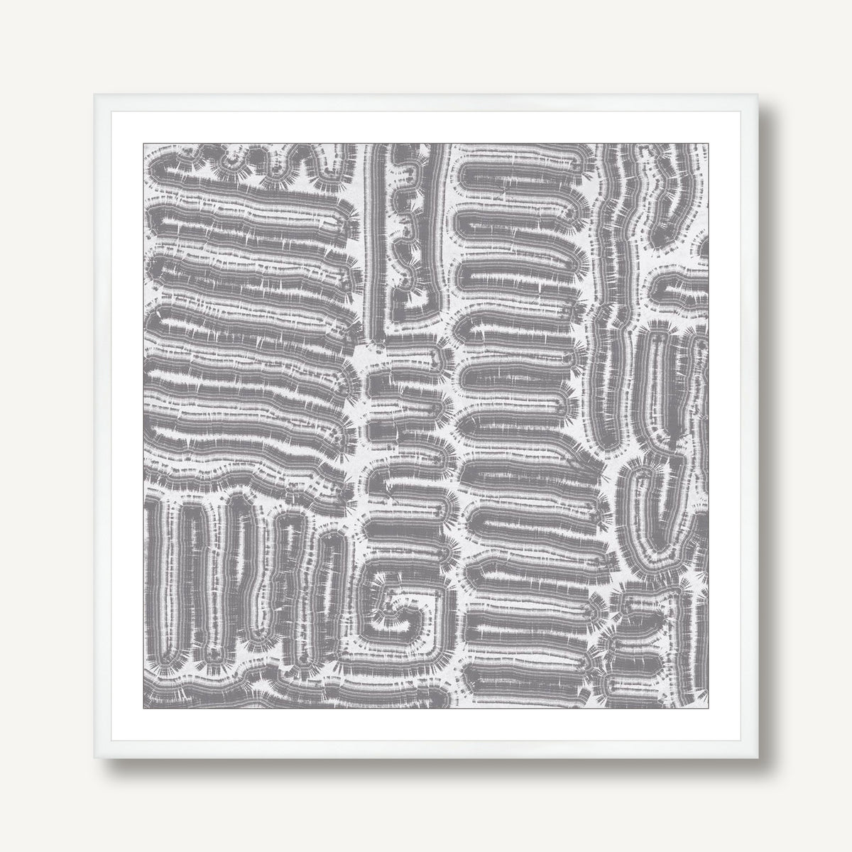 Follow Along White 2 framed