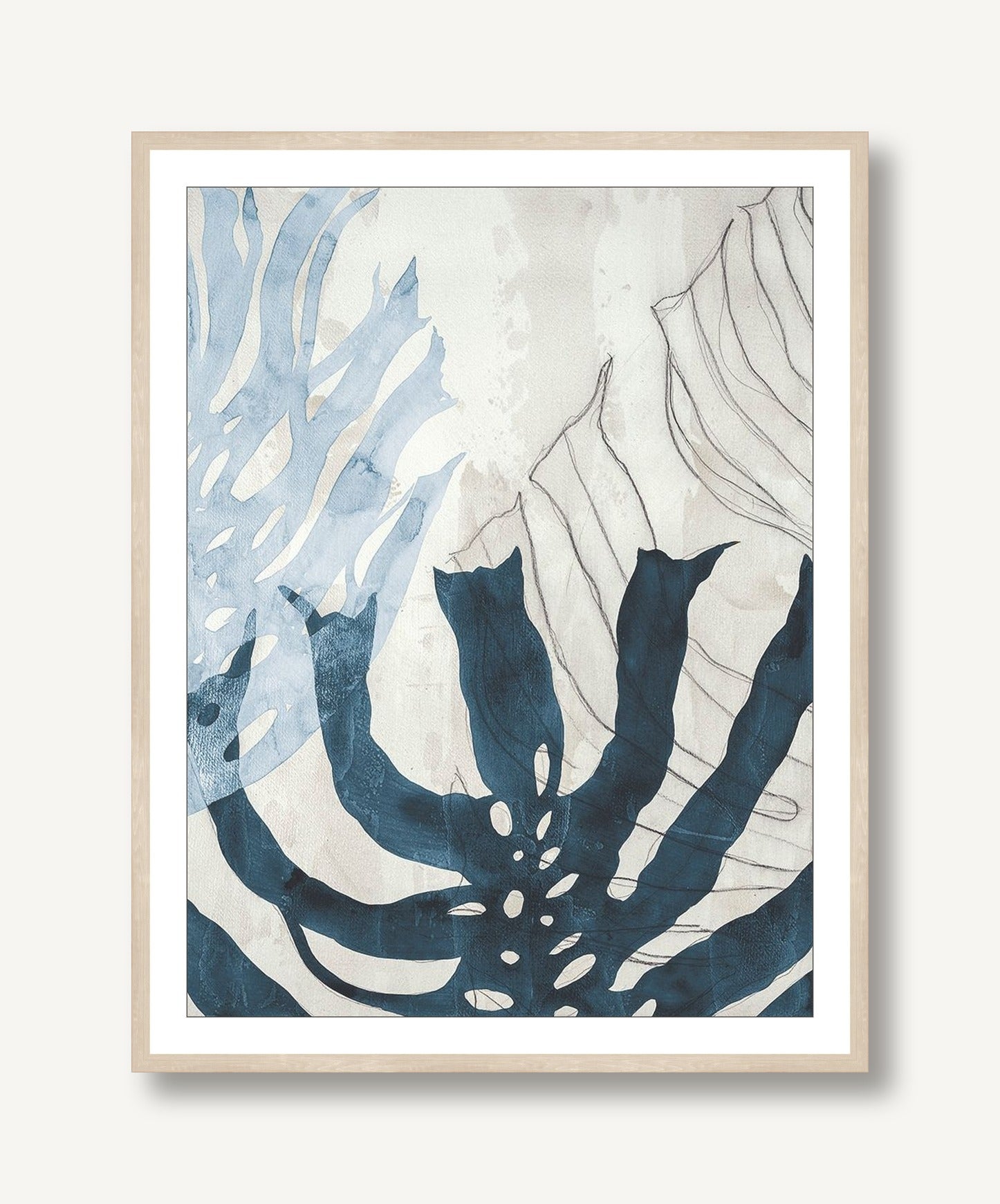 Ivory Palms 4 framed