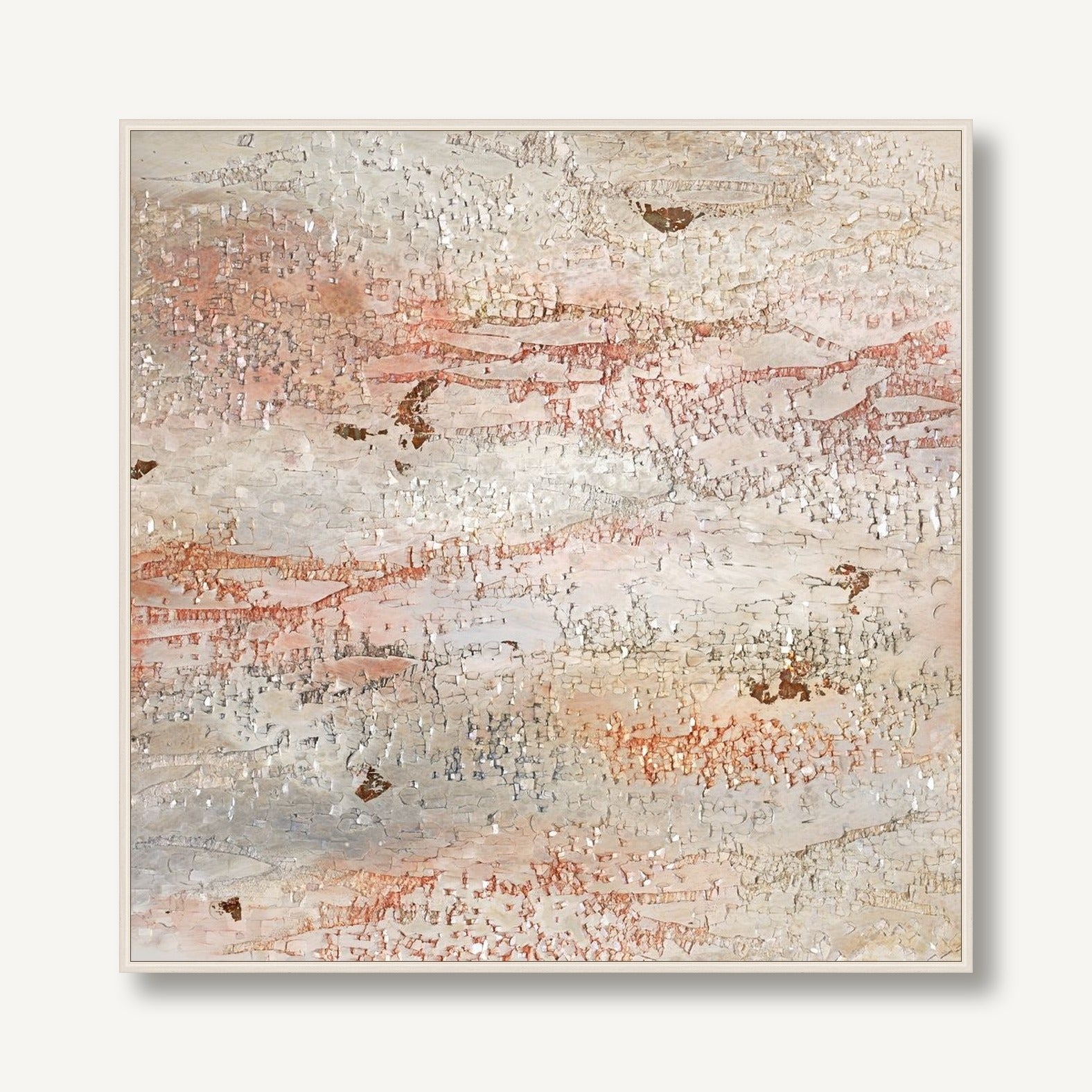 Peach Moonstone 1 framed