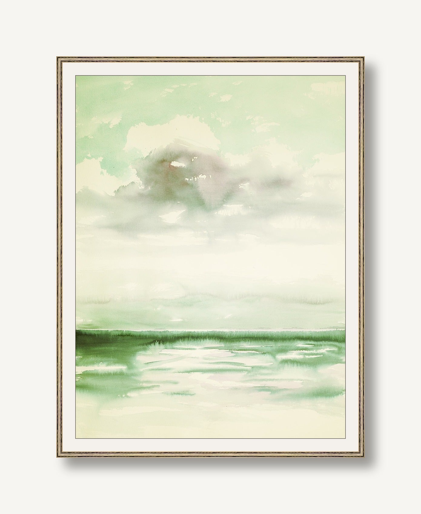 Sea Breeze Green 1 framed