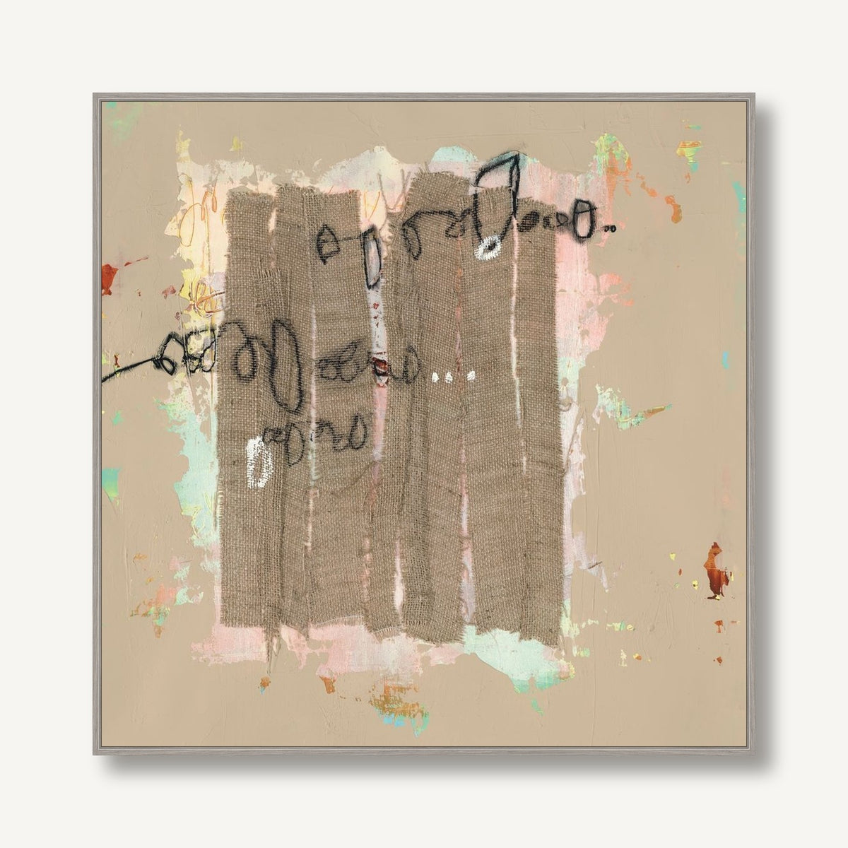Coded Remnants 5 framed