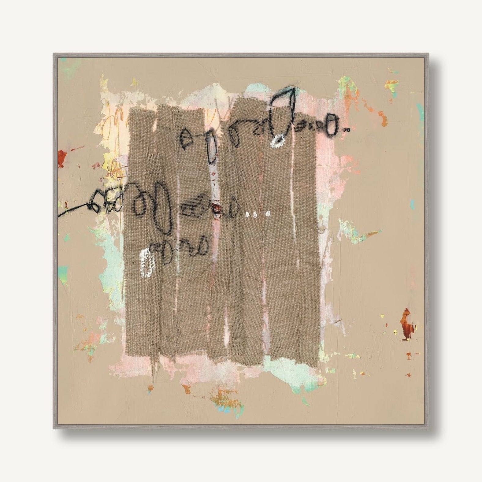 Coded Remnants 5 framed