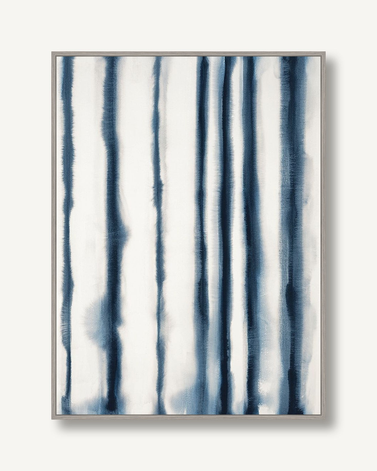 Dark Canals Blue 1 framed