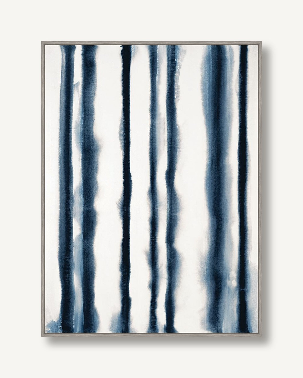 Dark Canals Blue 2 framed