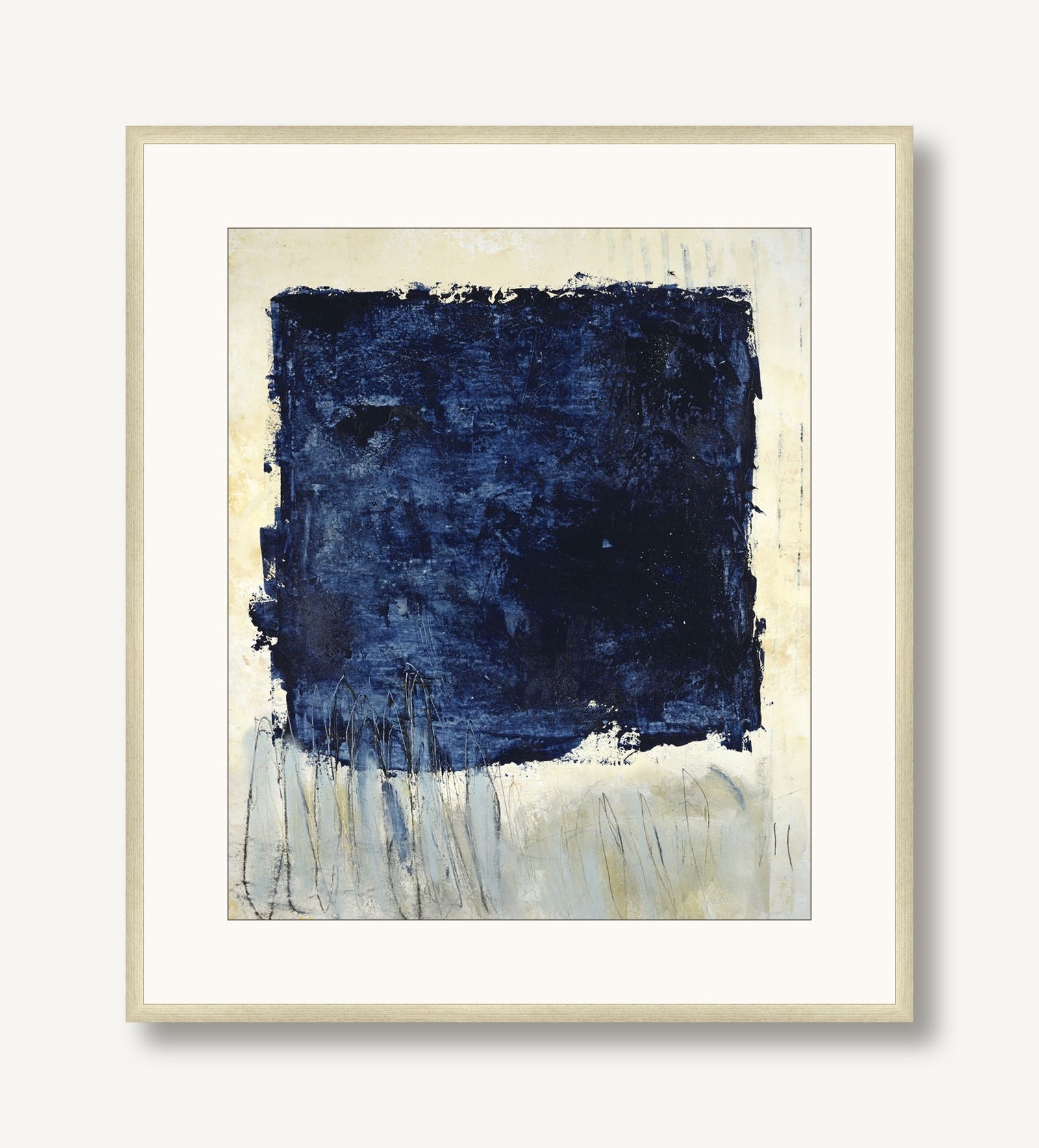 Deep In Blue 1 framed