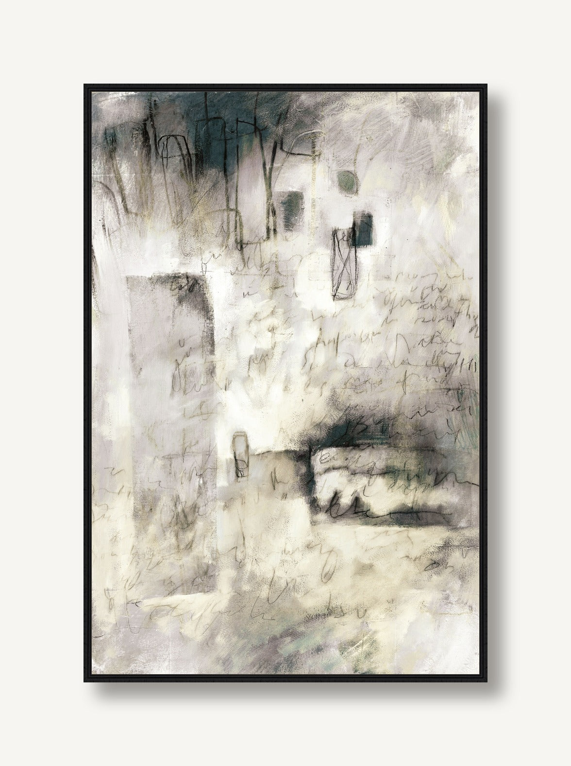 Displaced Scribbles 1 framed