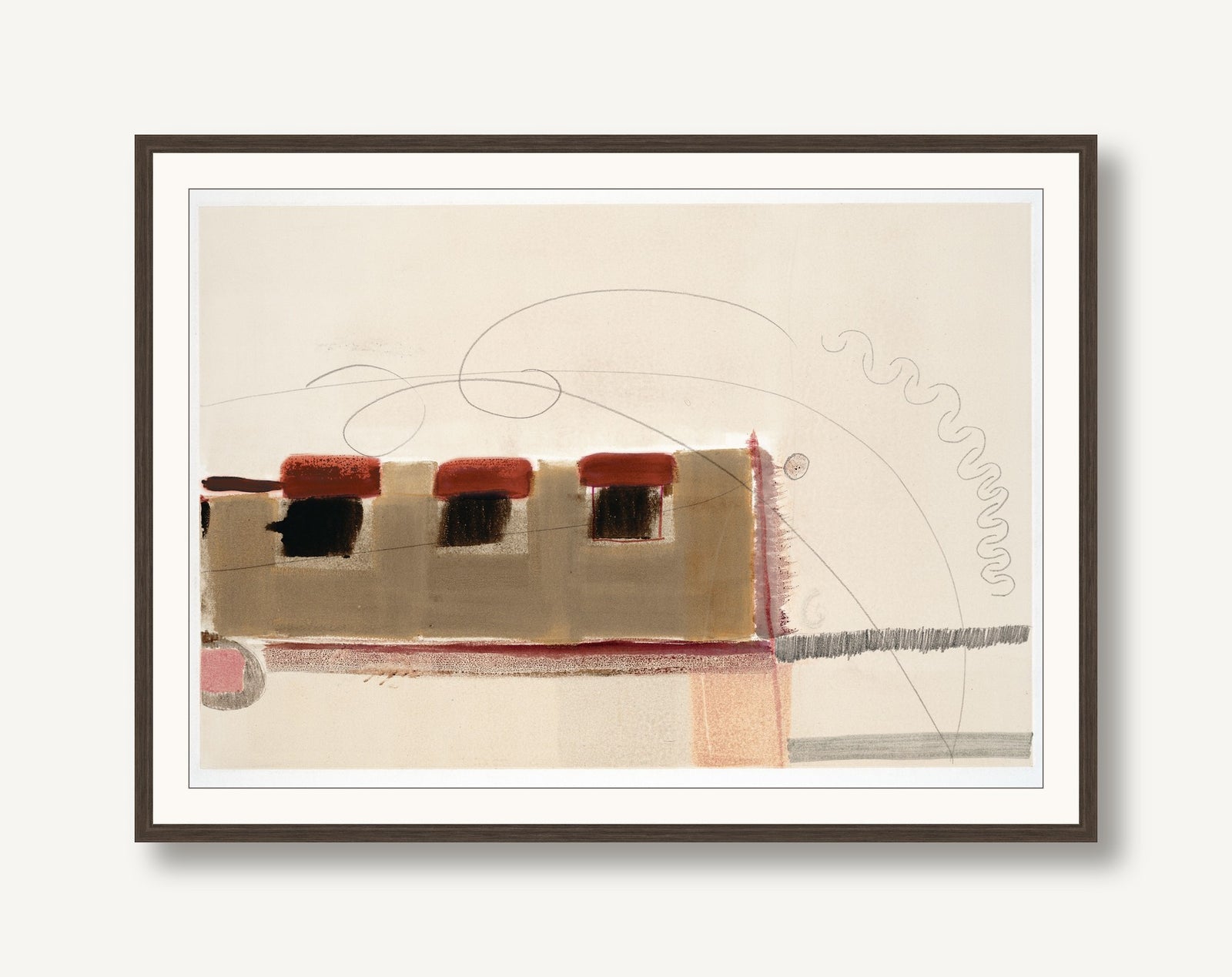 Little Boxes 1 framed