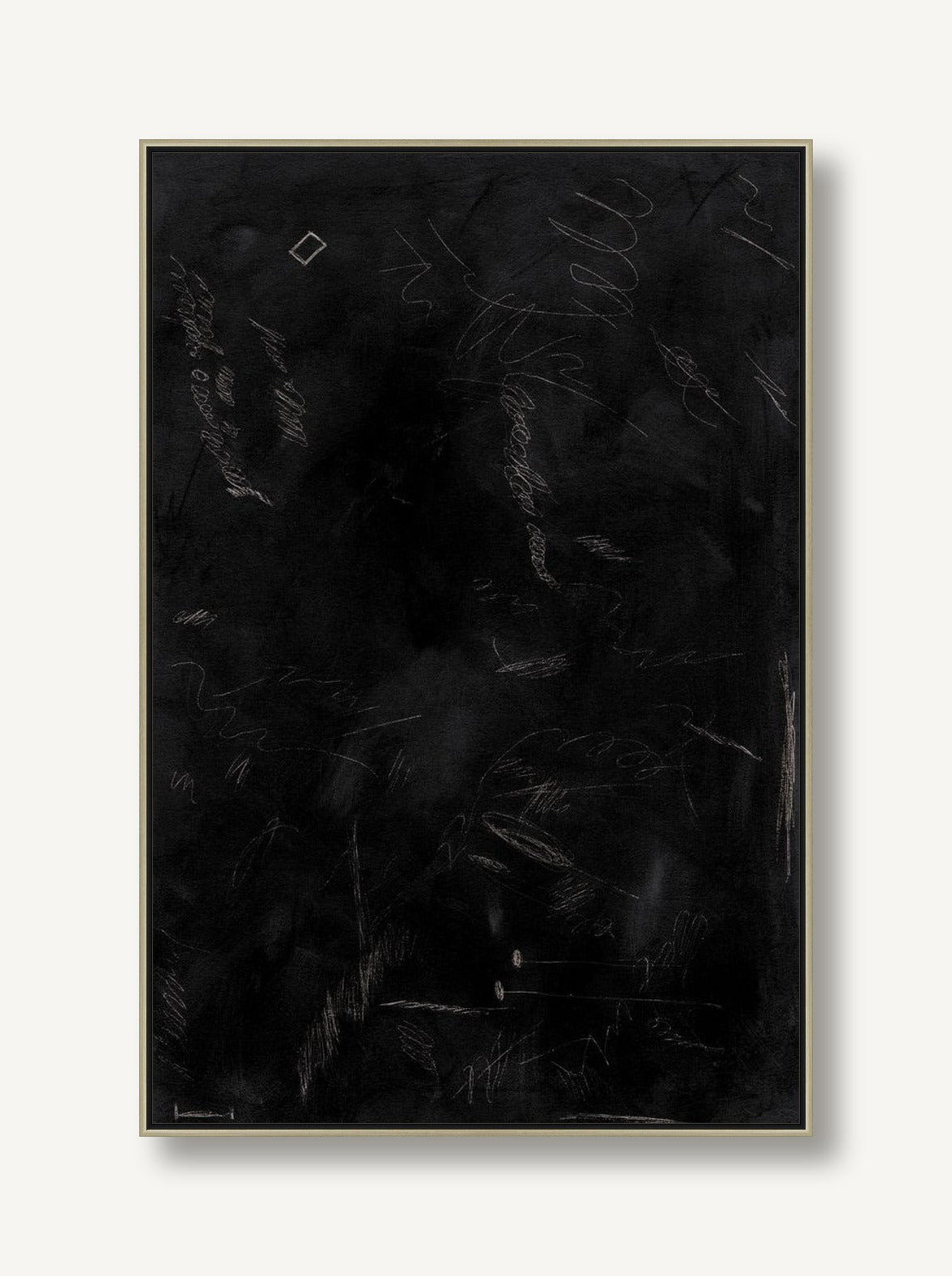 Sketch on Black 1 framed