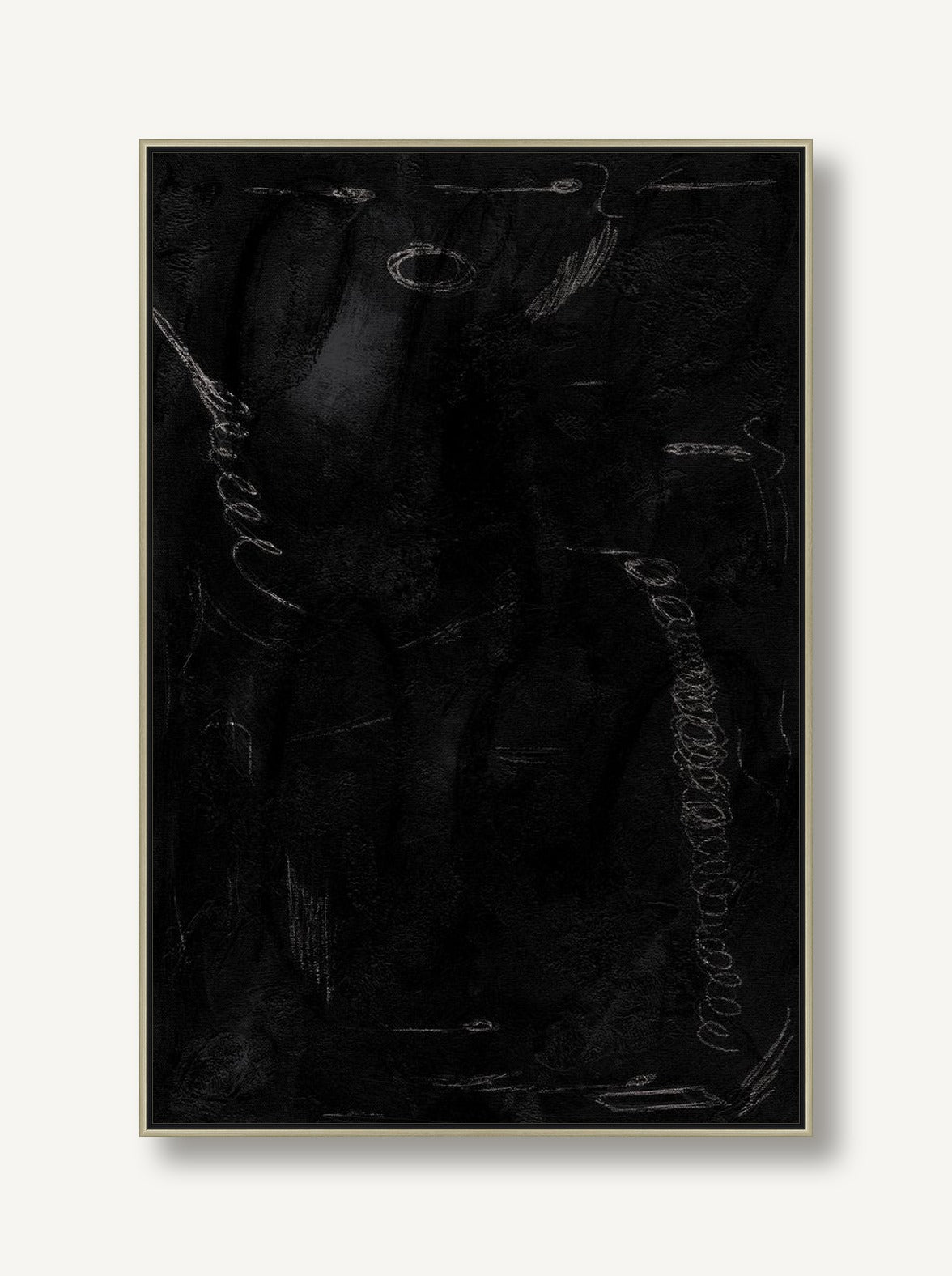 Sketch on Black 2 framed