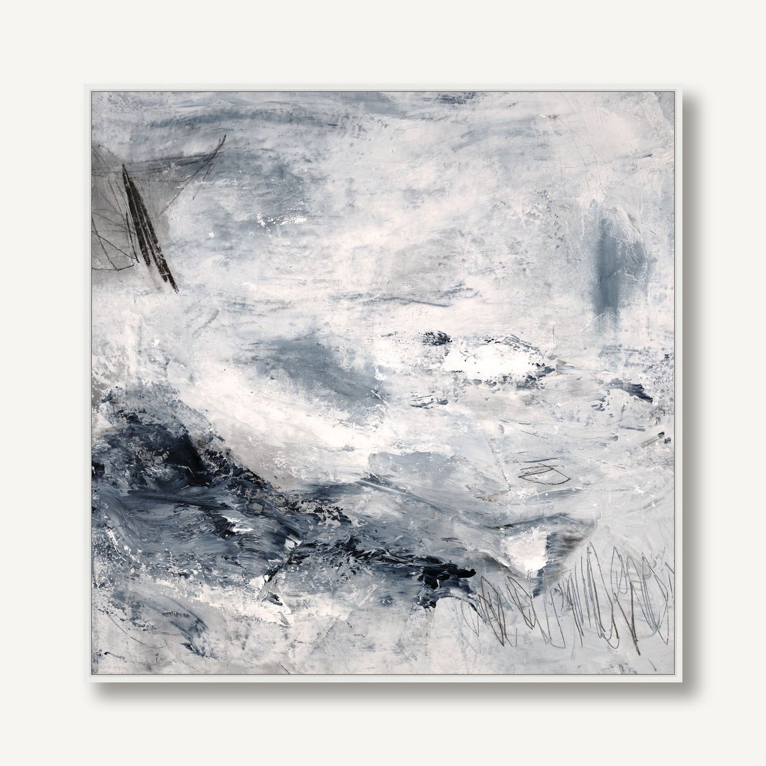 The Waves in My Mind 1 framed