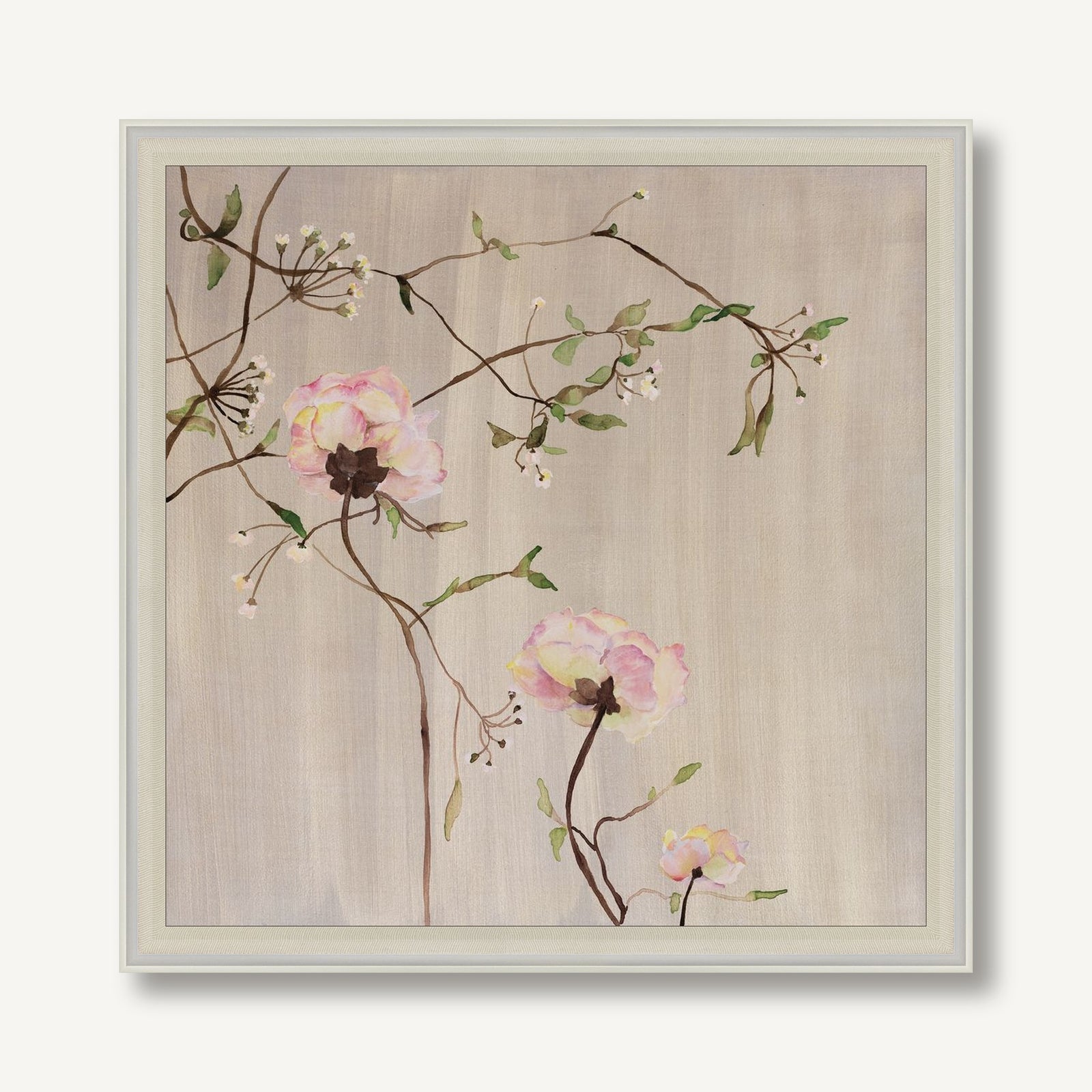 Blushing Blooms 2 framed