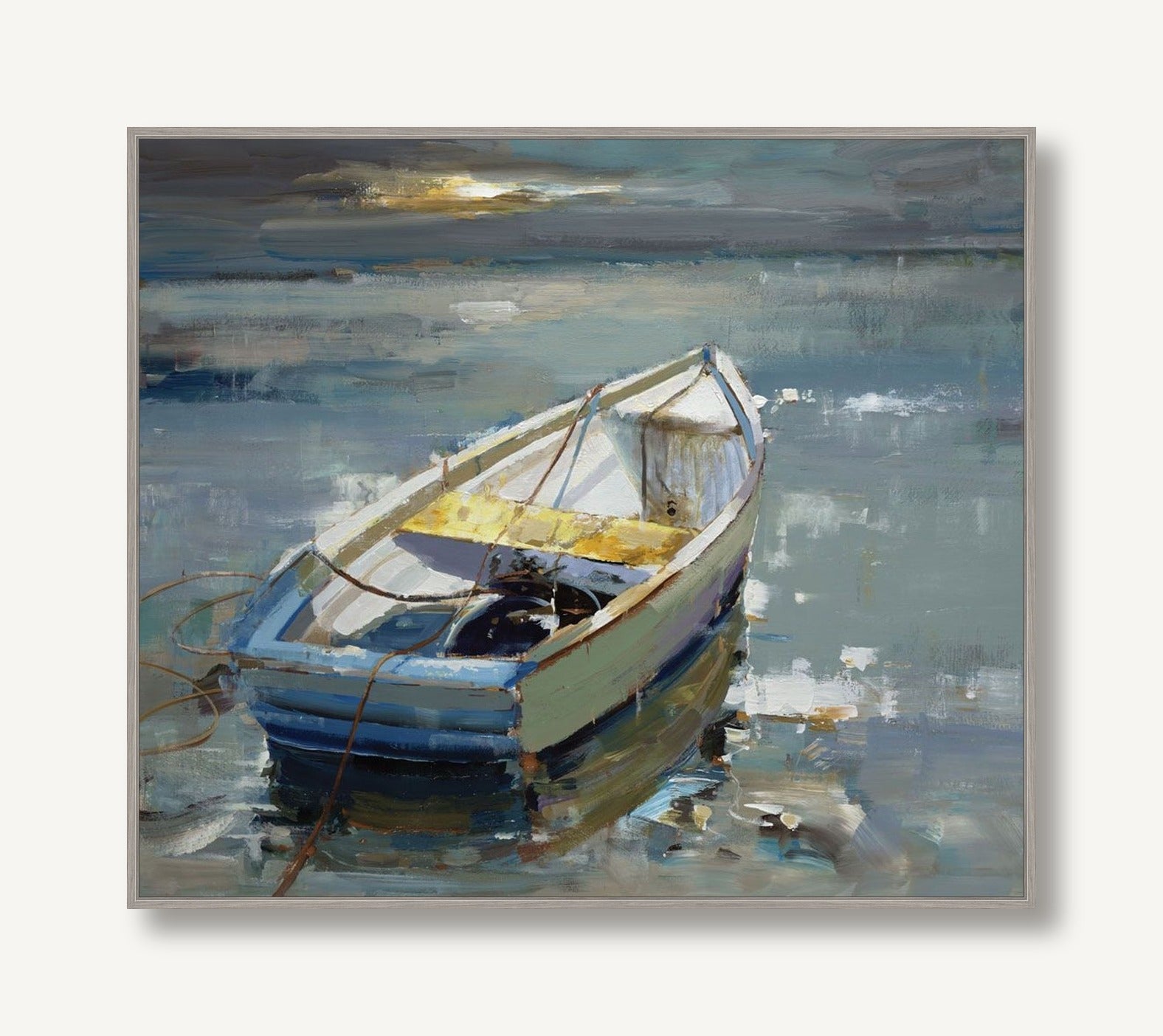 Cerulean Waves 1 framed