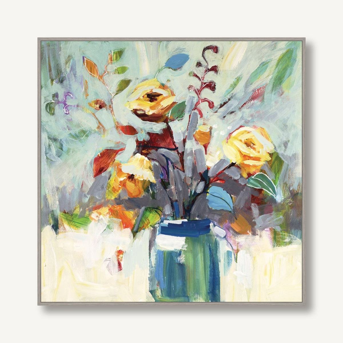 Exuberant Bouqet 1 framed