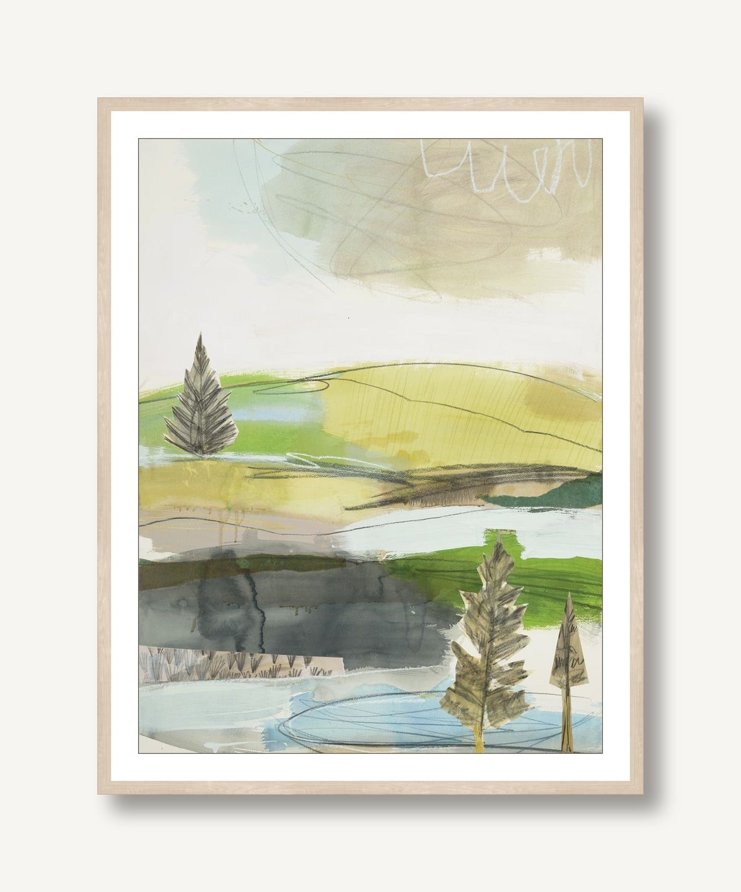 Jaded Hillside 1 framed