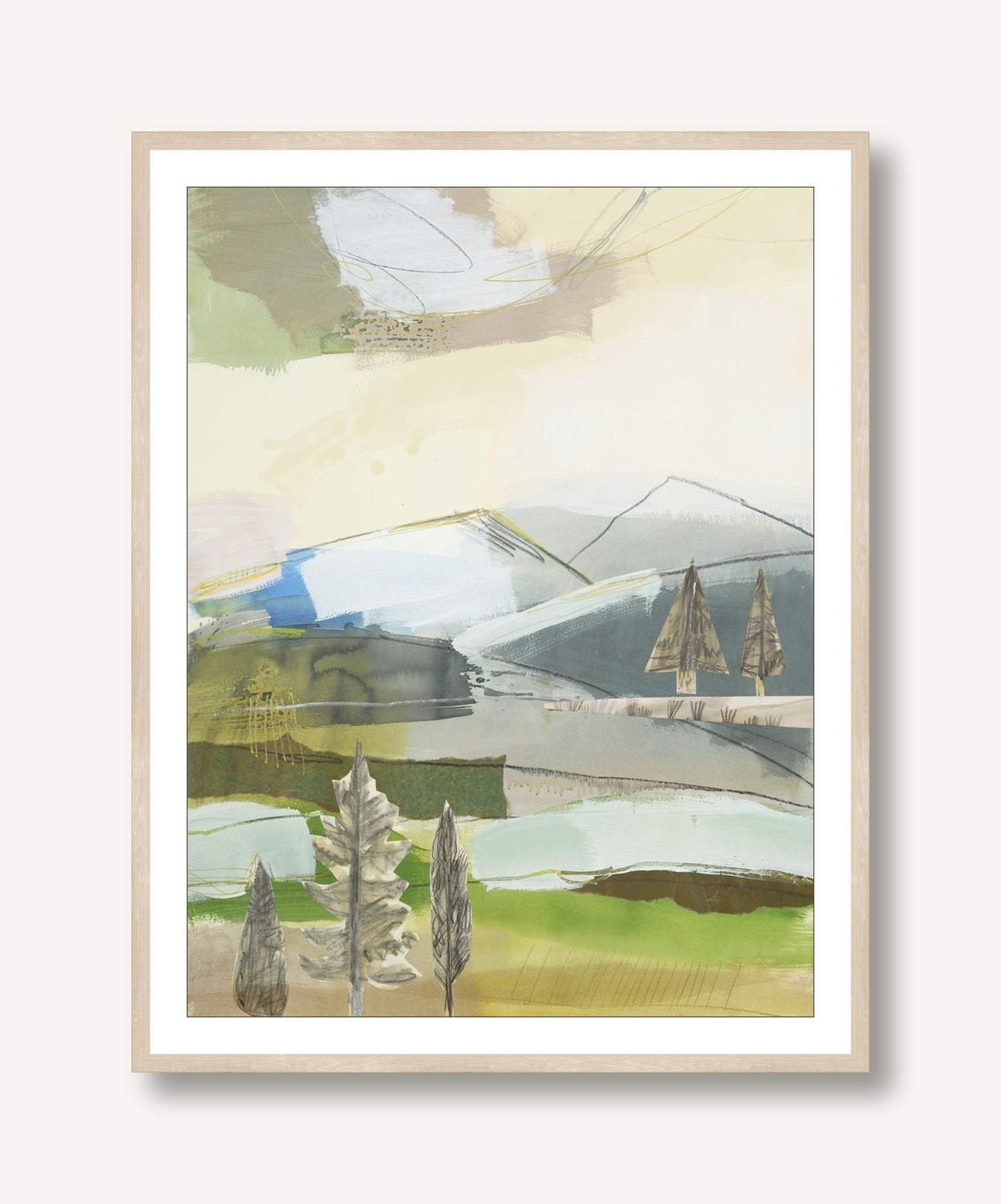 Jaded Hillside 2 framed
