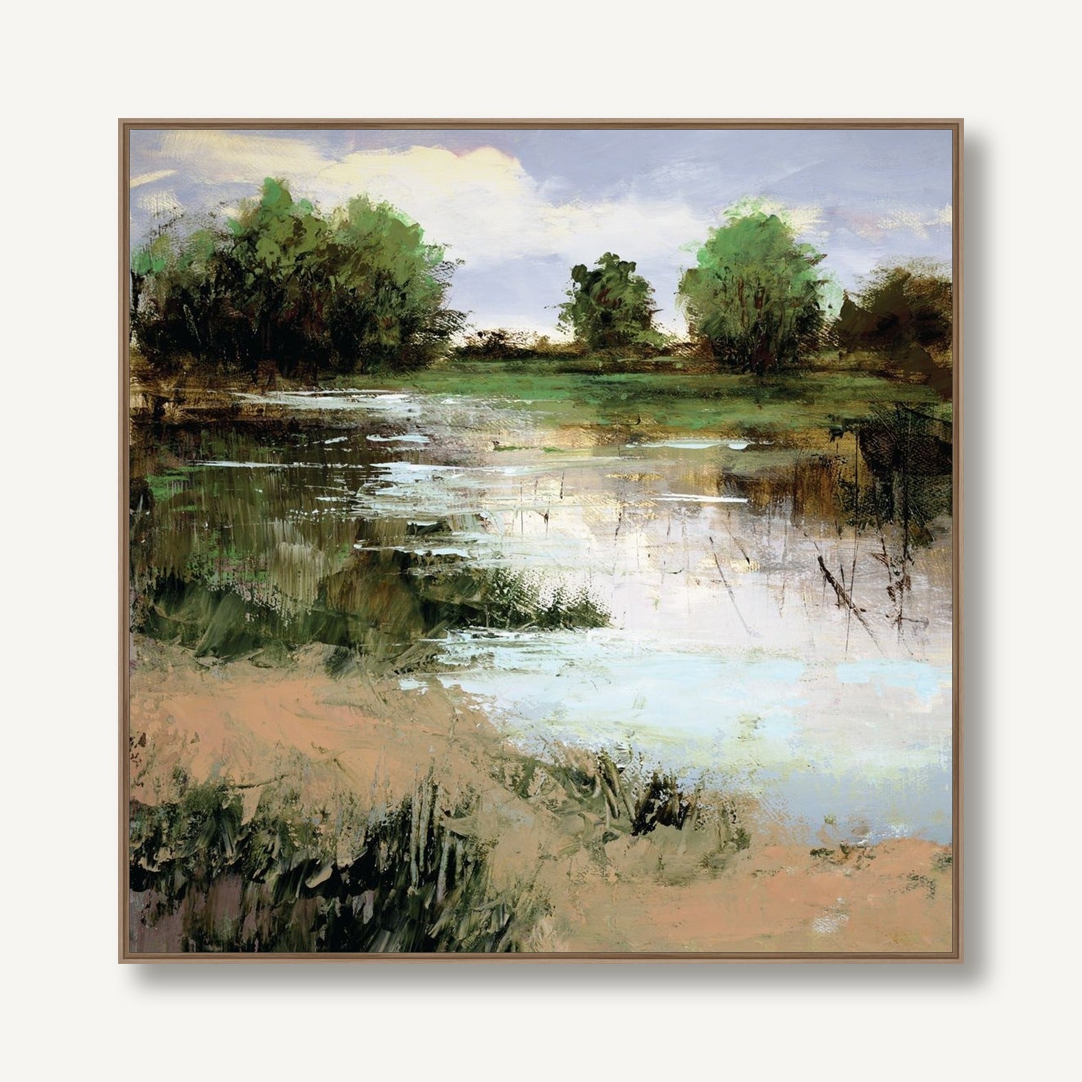 Meandering Mornings 2 framed