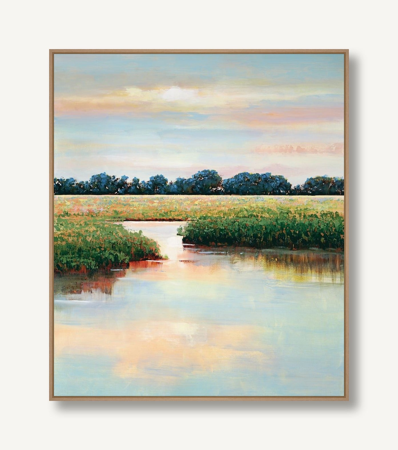 Marsh in Bloom 1 framed