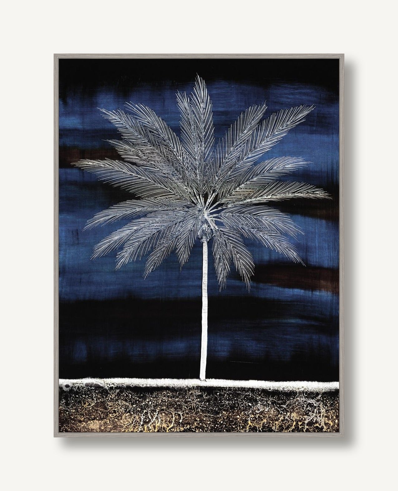 Nocturnal Palms 1 framed