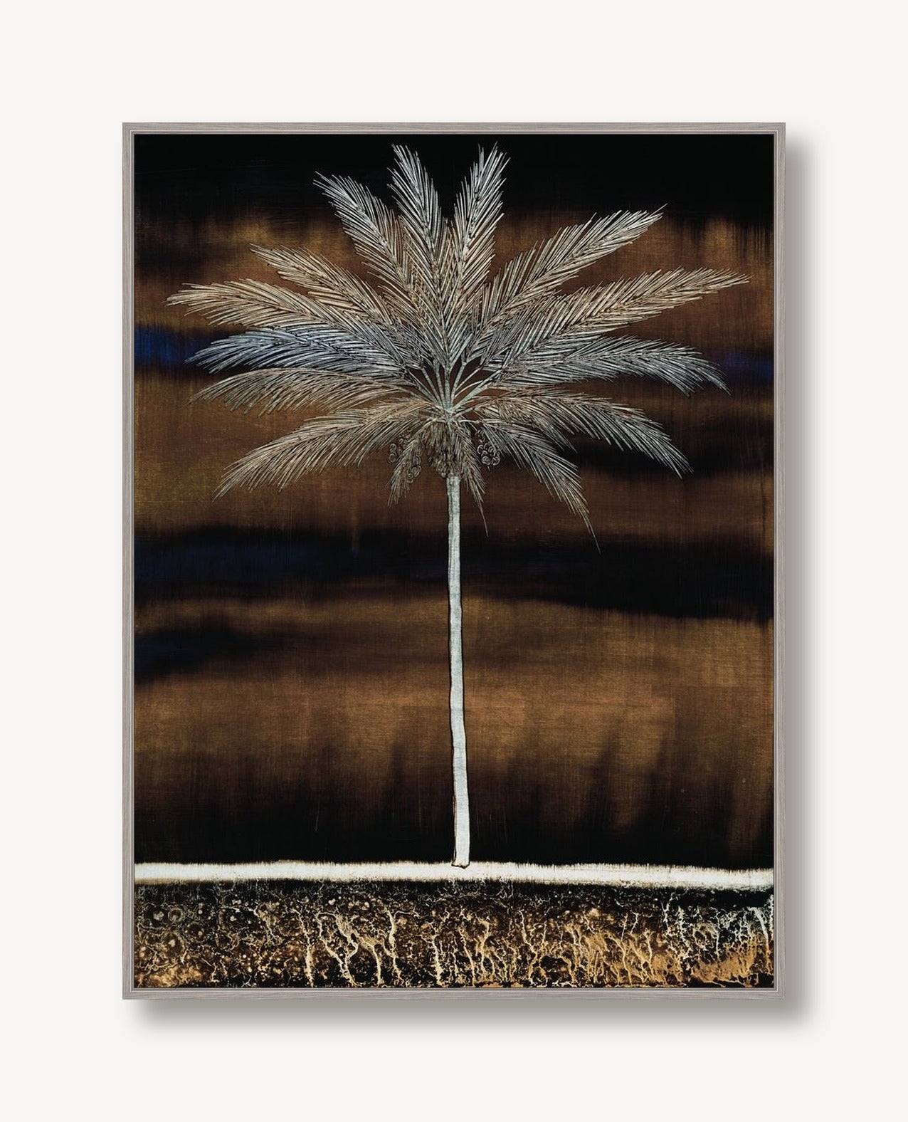 Nocturnal Palms 2 framed