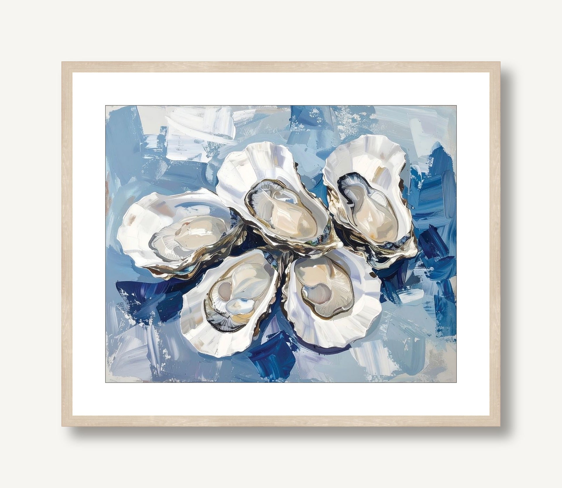 Oysters on a Half Shell 1 framed