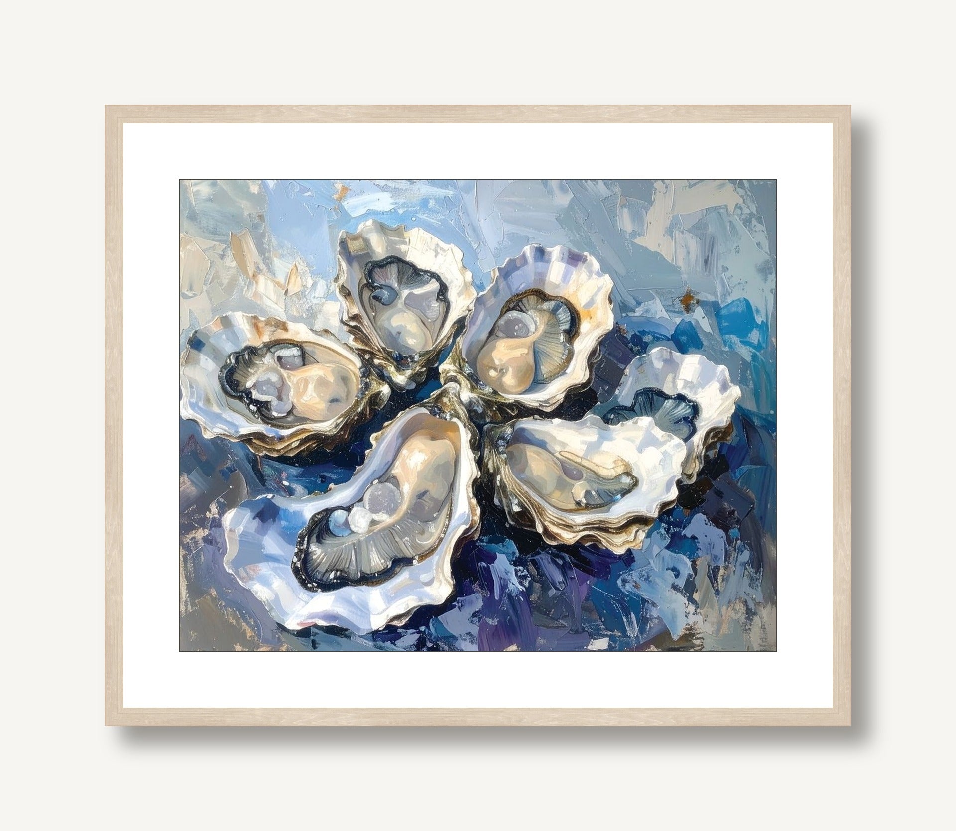 Oysters on a Half Shell 2 framed