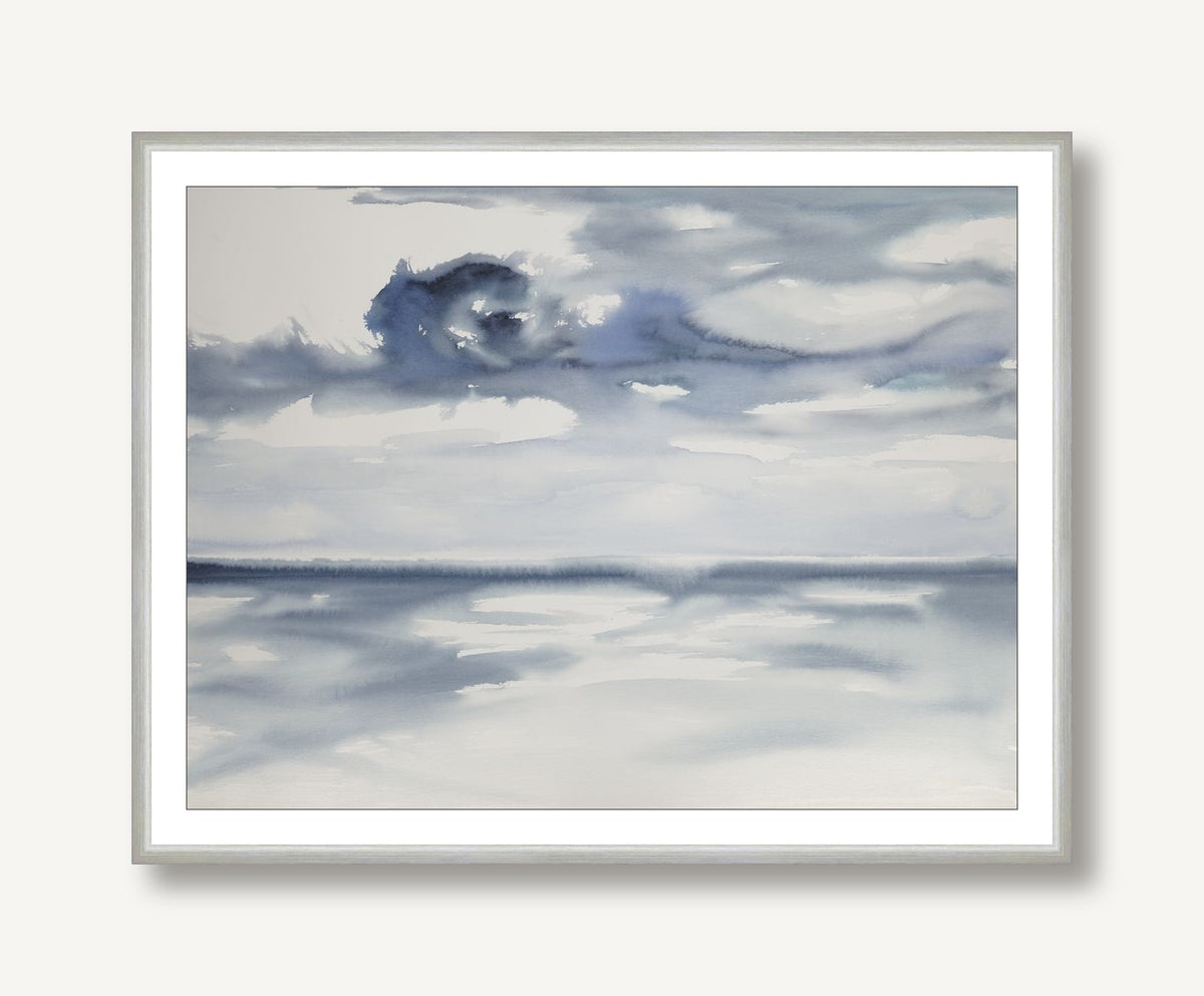 Pensive Seas 2 framed
