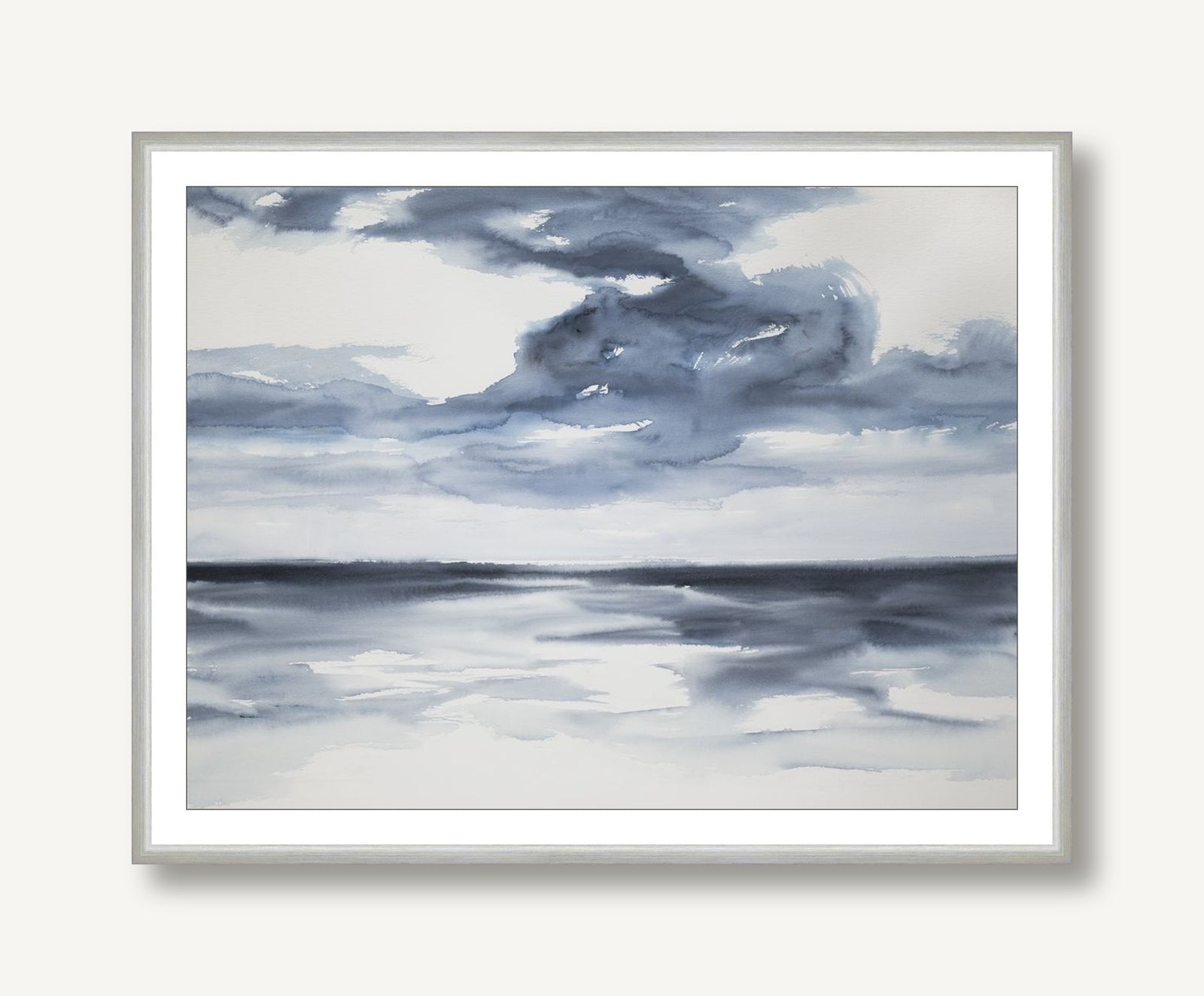 Pensive Seas 3 framed