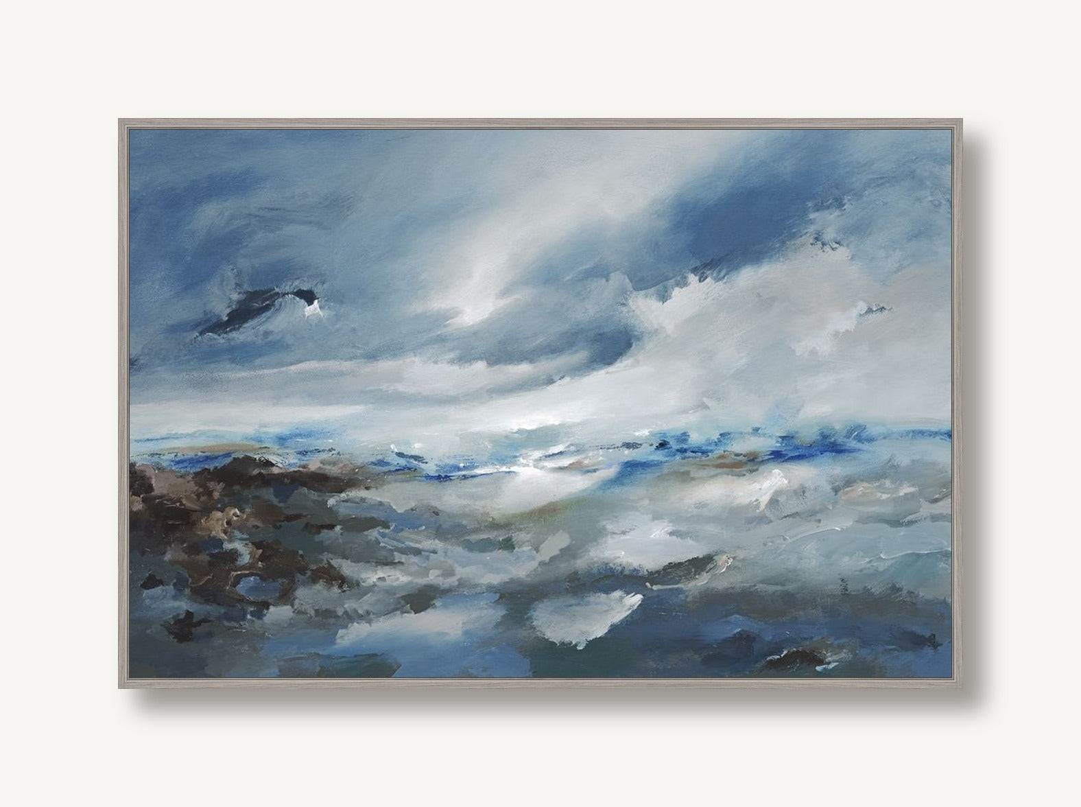 Stormy Coast 1 framed