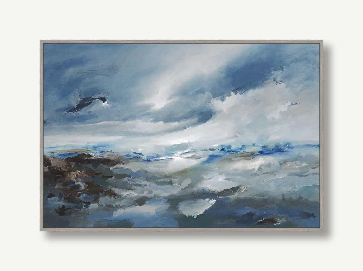 Stormy Coast 1 framed