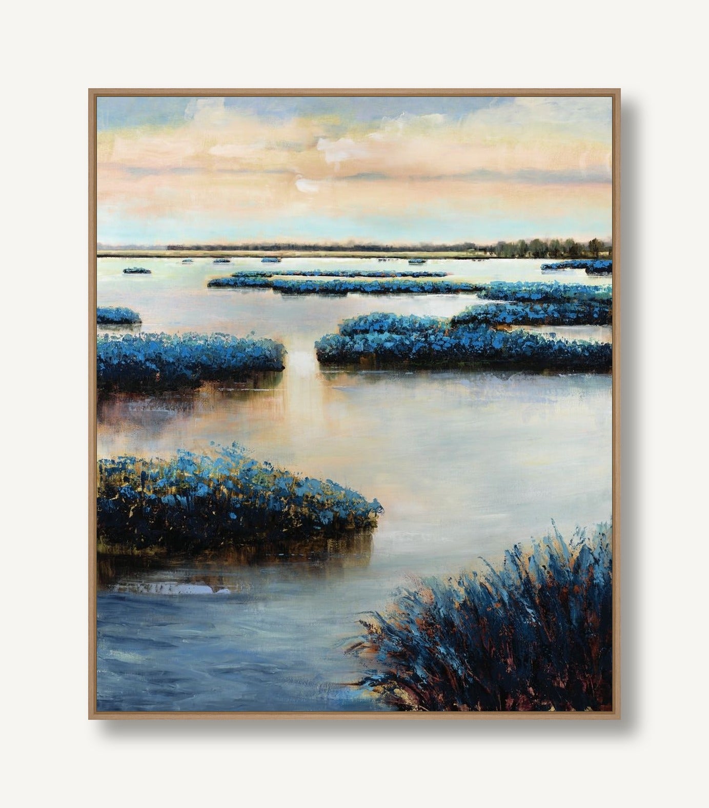 Sunset Marsh 1 framed