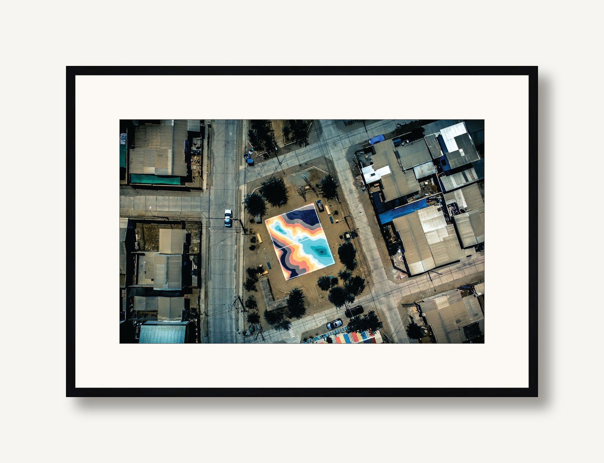 Aerial Mural 1 framed