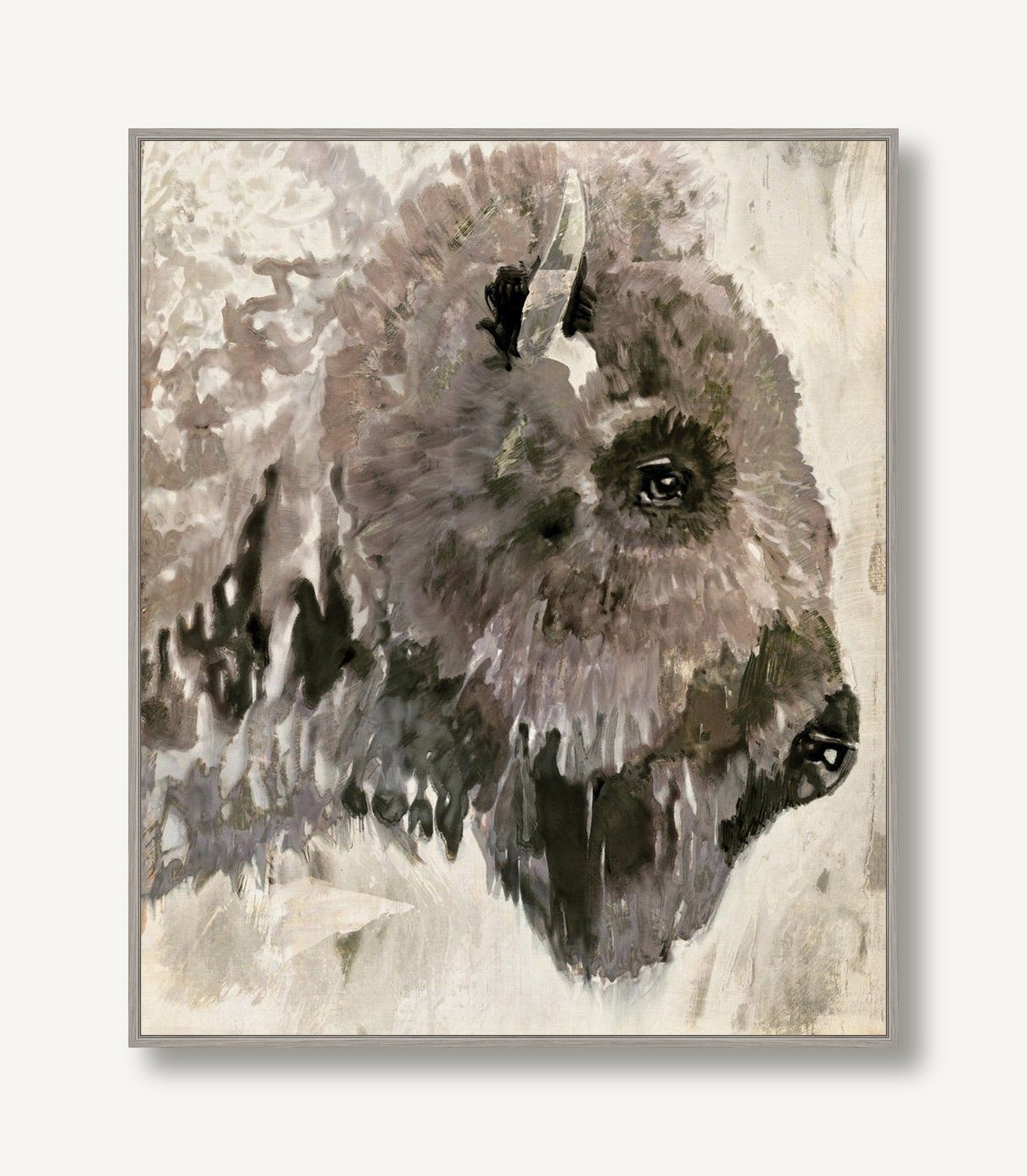 Bison Study 1 framed