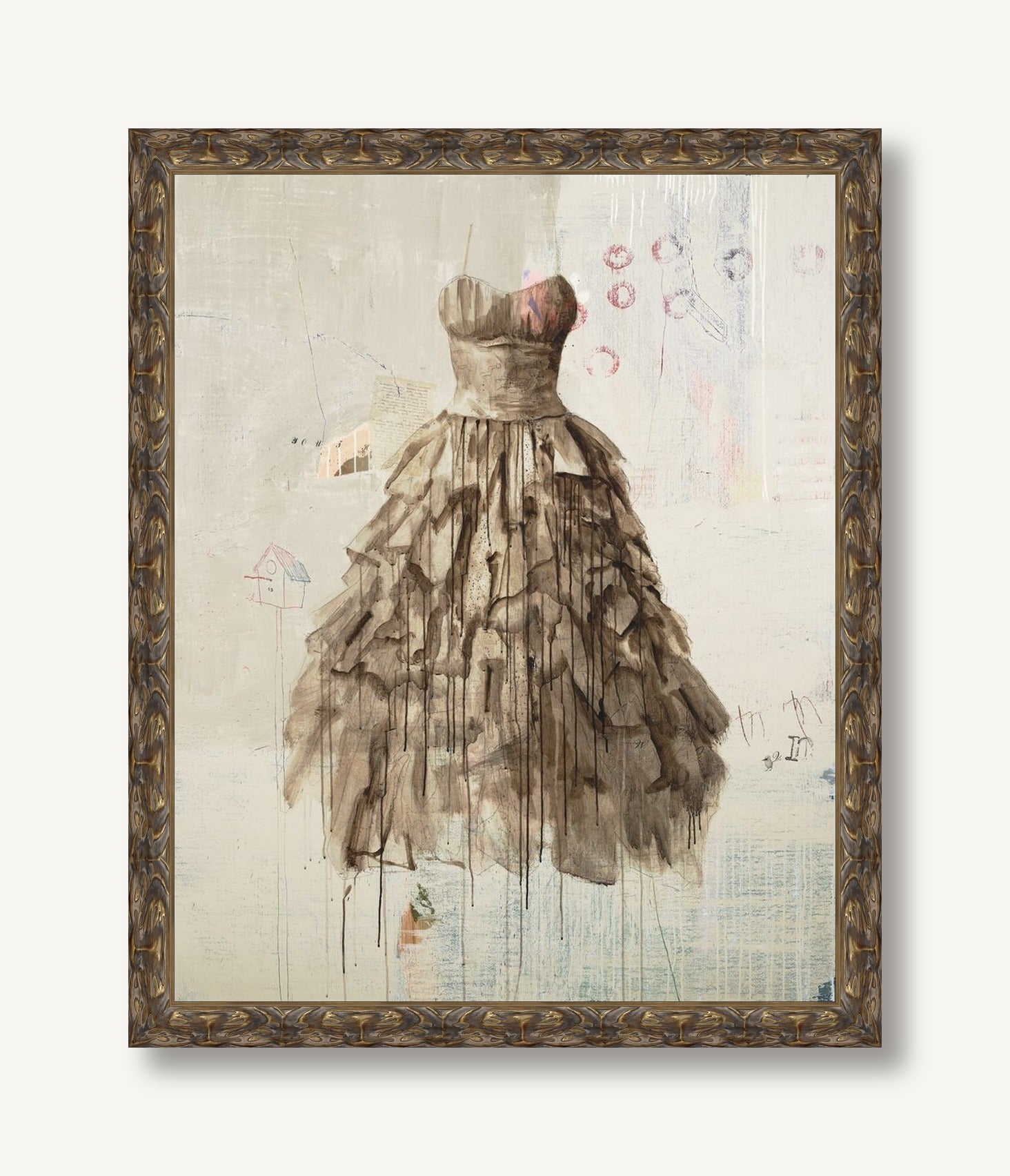 My Mother's Vintage Dress 1 framed