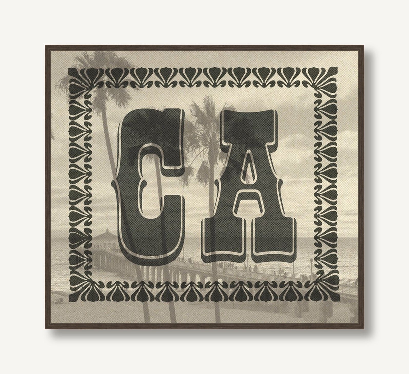 Old West Alphabet 2 framed