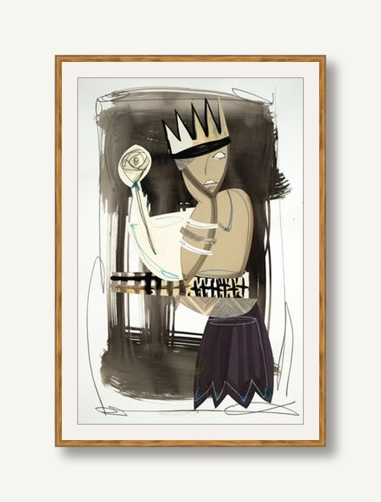 Romantic Figures 1 framed